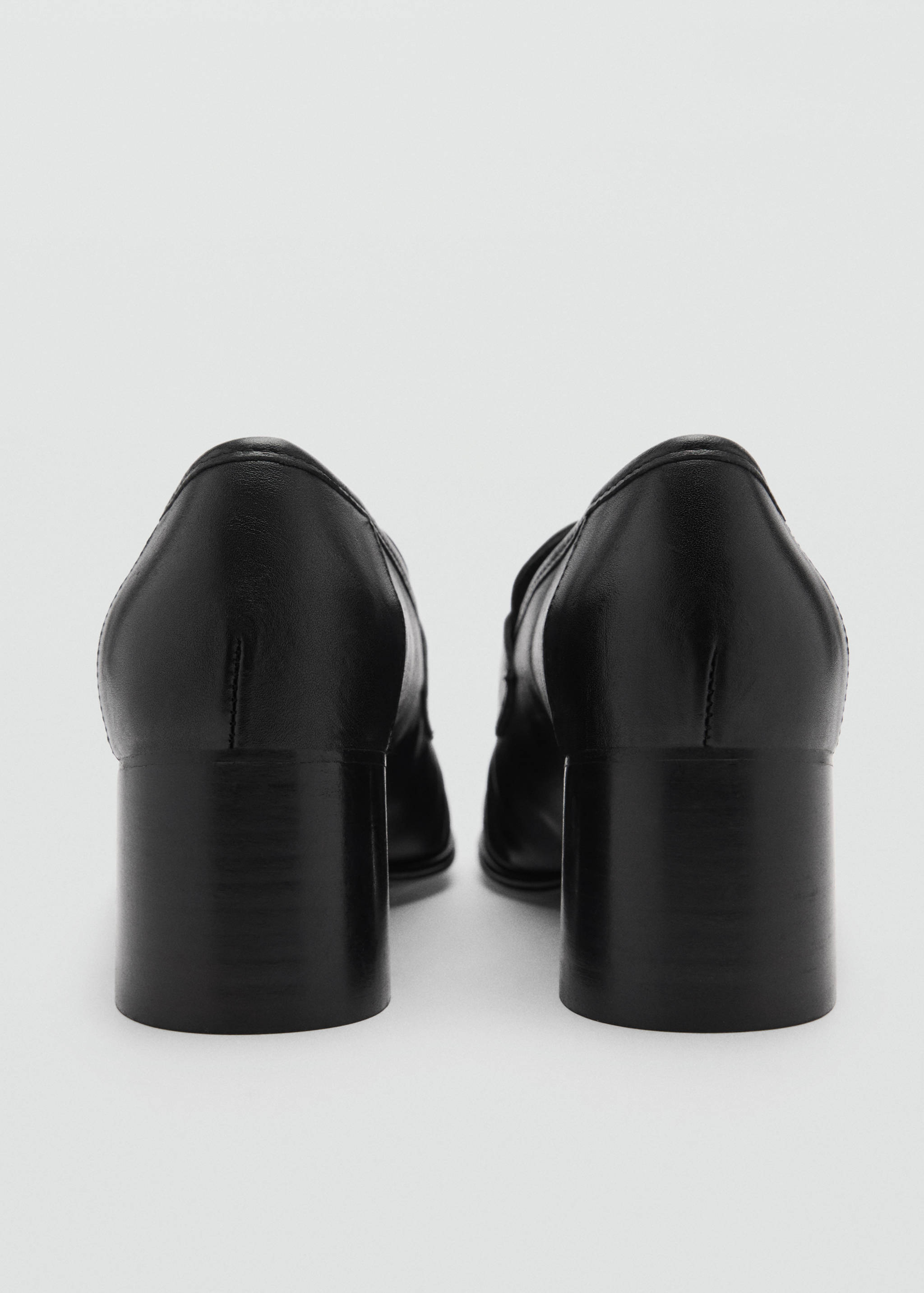 Heeled leather loafers with pleat detail - Details of the article 1