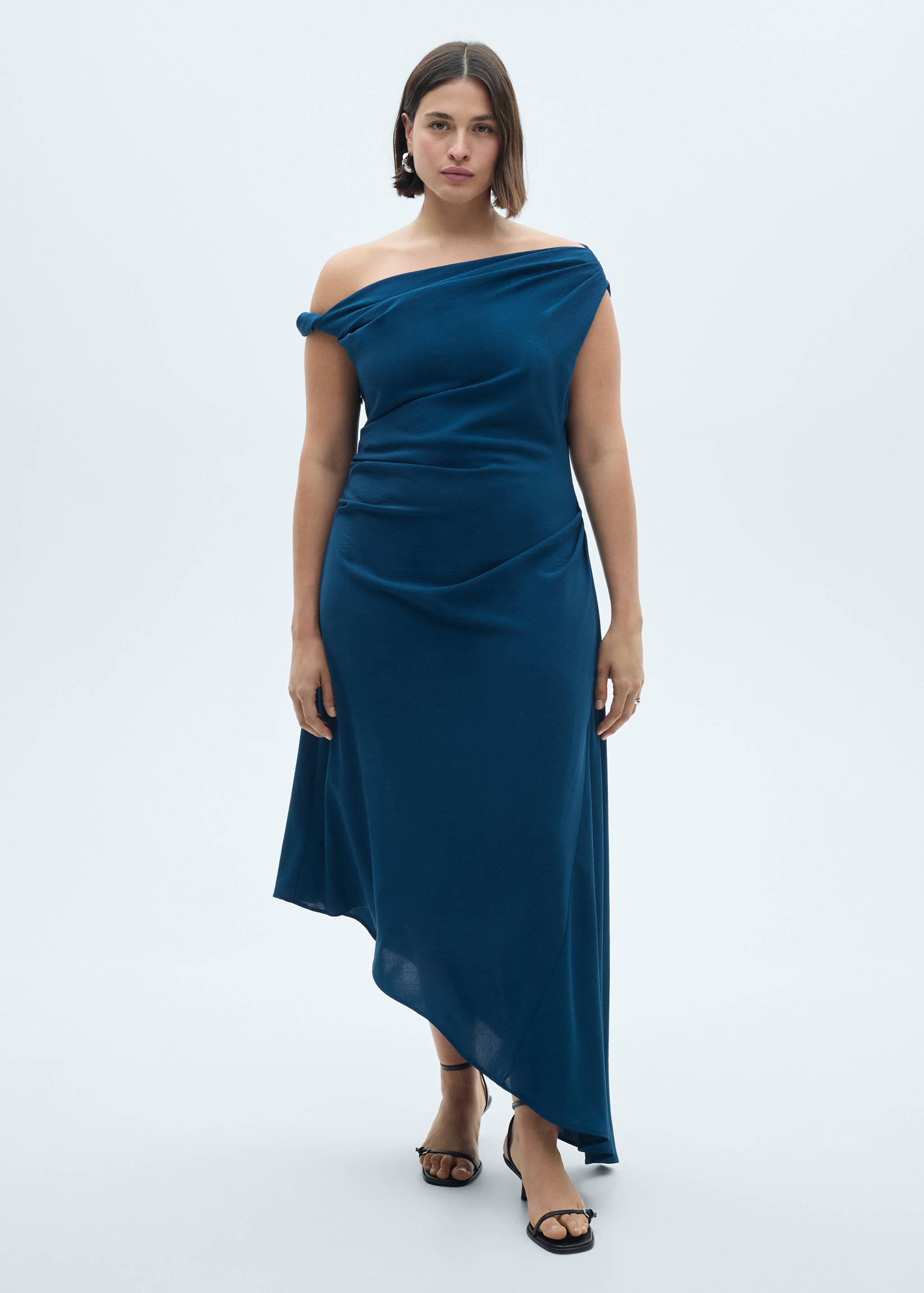 Vestido asimétrico fruncido - Detalle del artículo 3