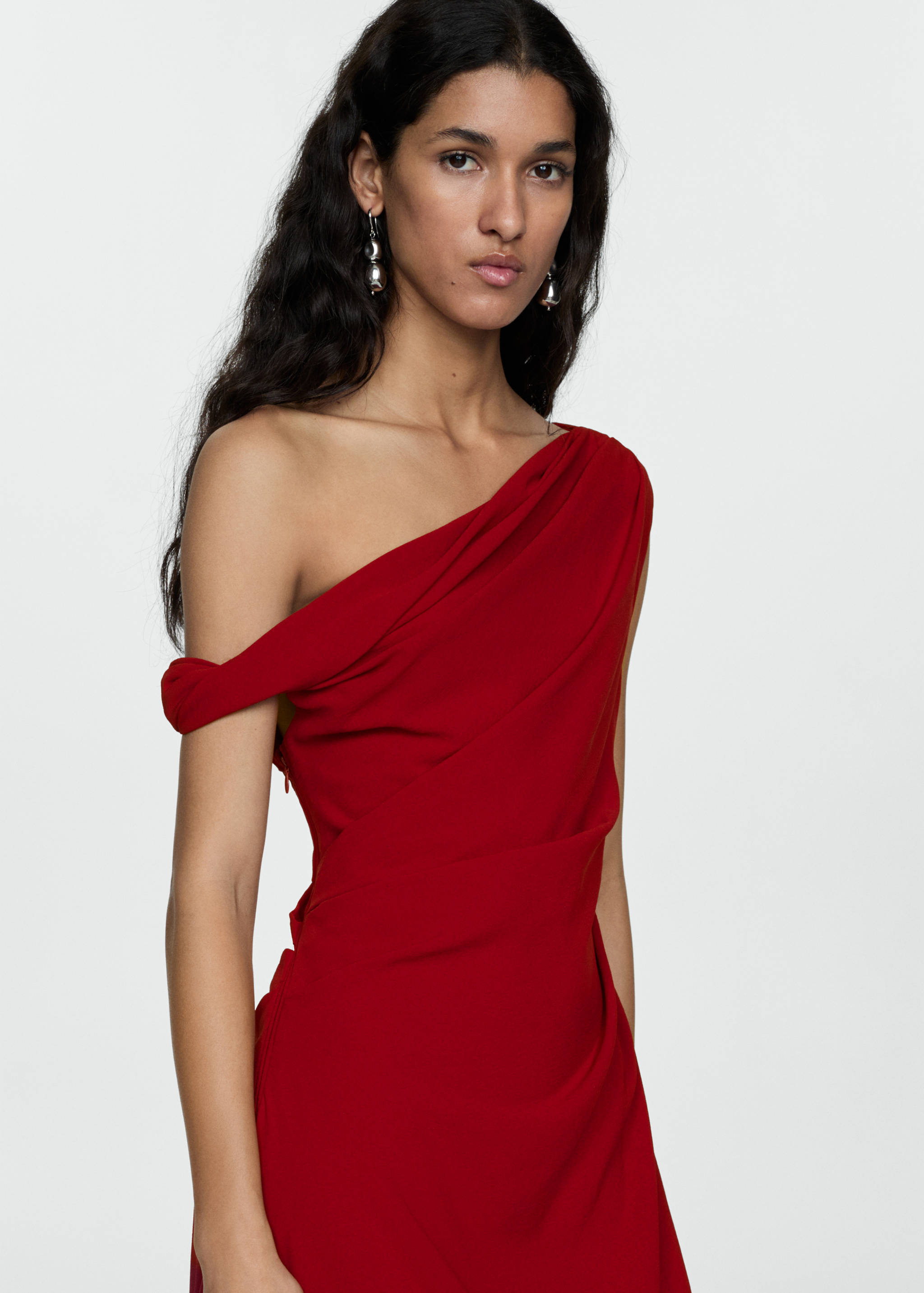 Asymmetrical pleated dress - Medium plane
