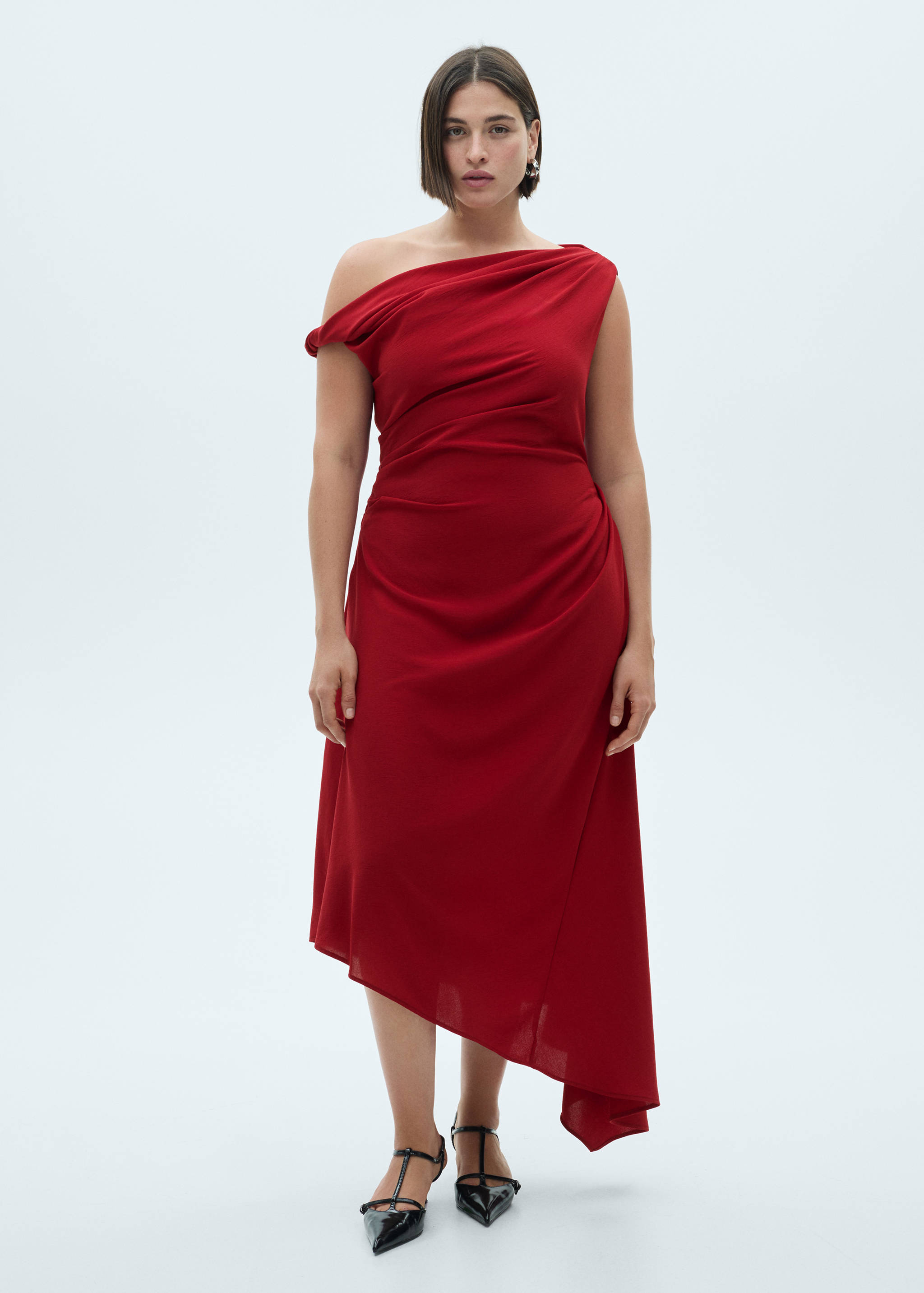 Asymmetrical pleated dress - Details of the article 3