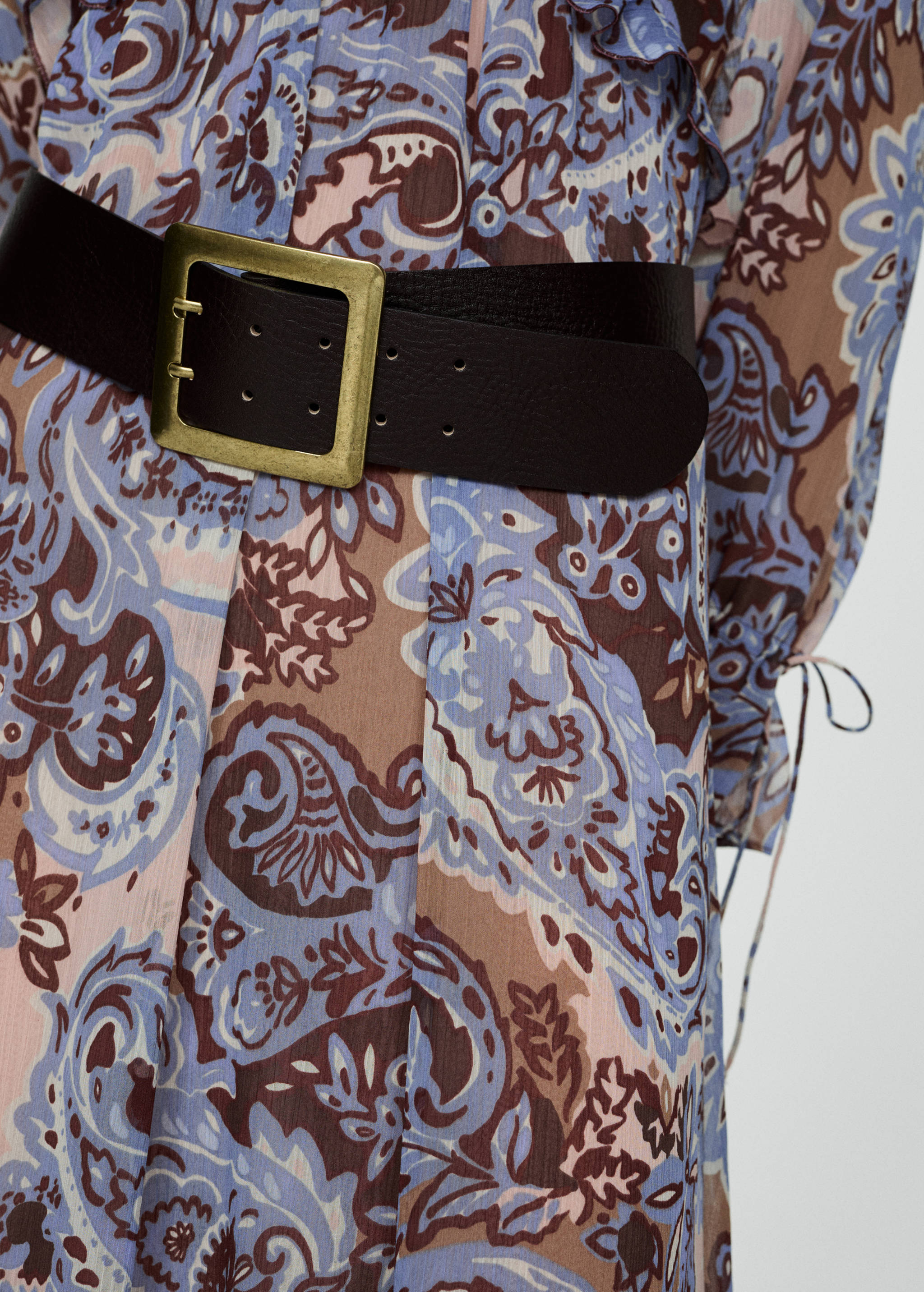 Sukienka ze wzorem paisley i falbankami - Szczegóły artykułu 6