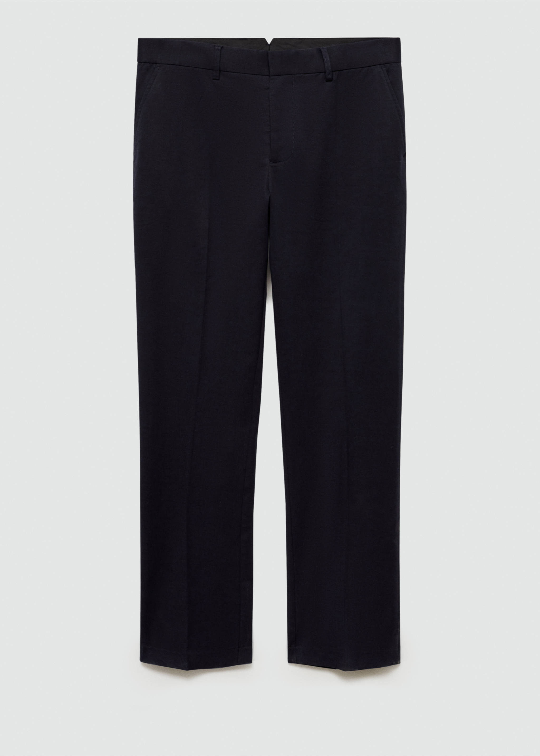 Pantalón regular fit algodón tencel - Artículo sin modelo, Azul marino oscuro. Ref: 77025967-00.