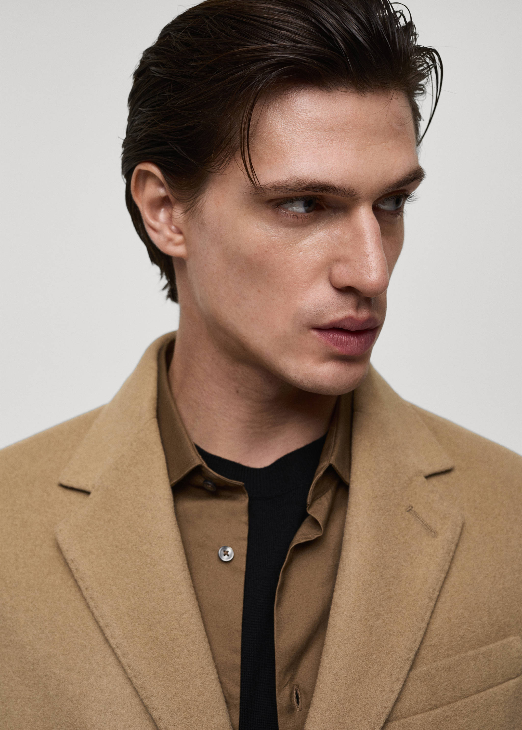 Long recycled wool coat - Details of the article 1
