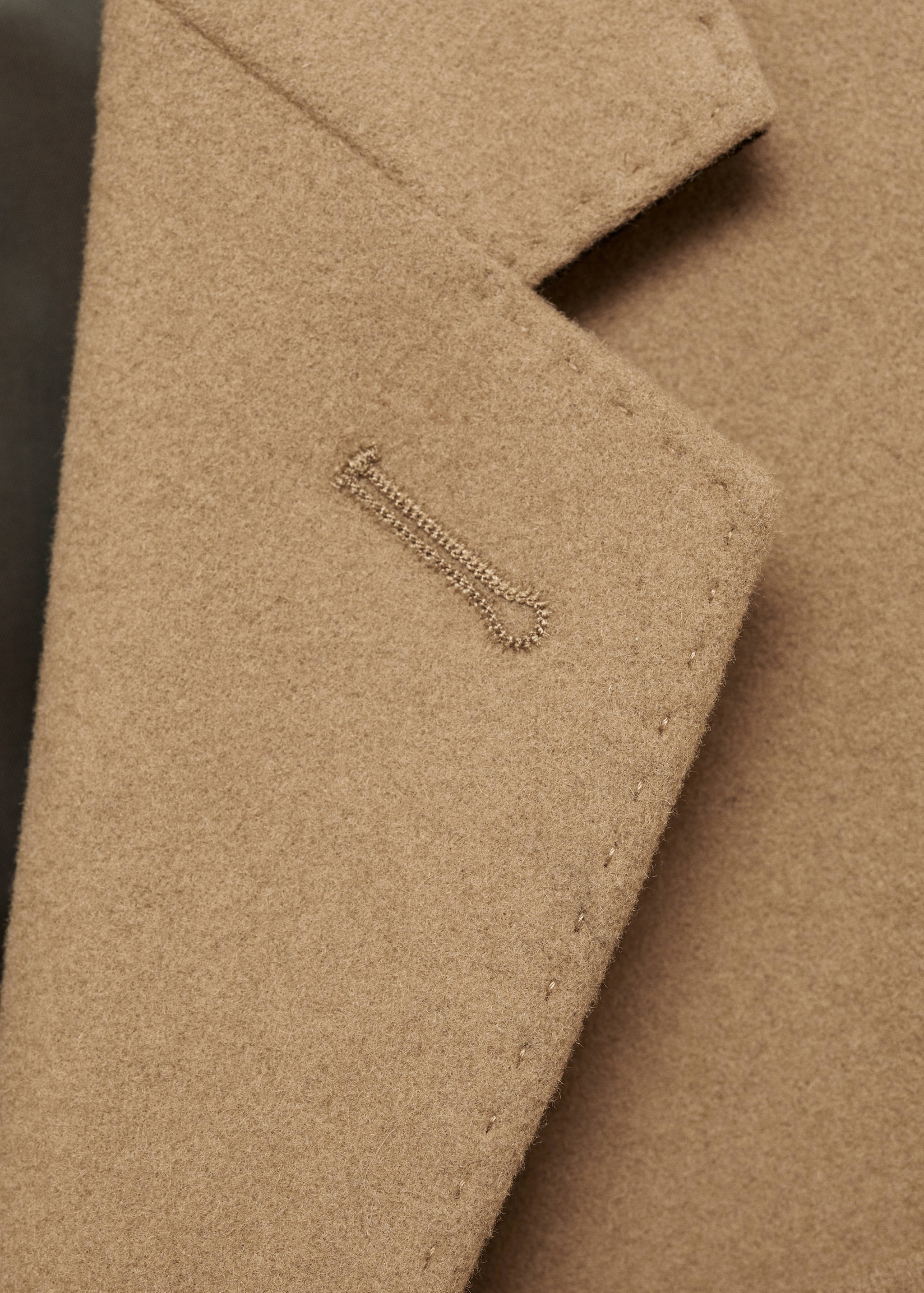 Long recycled wool coat - Details of the article 8