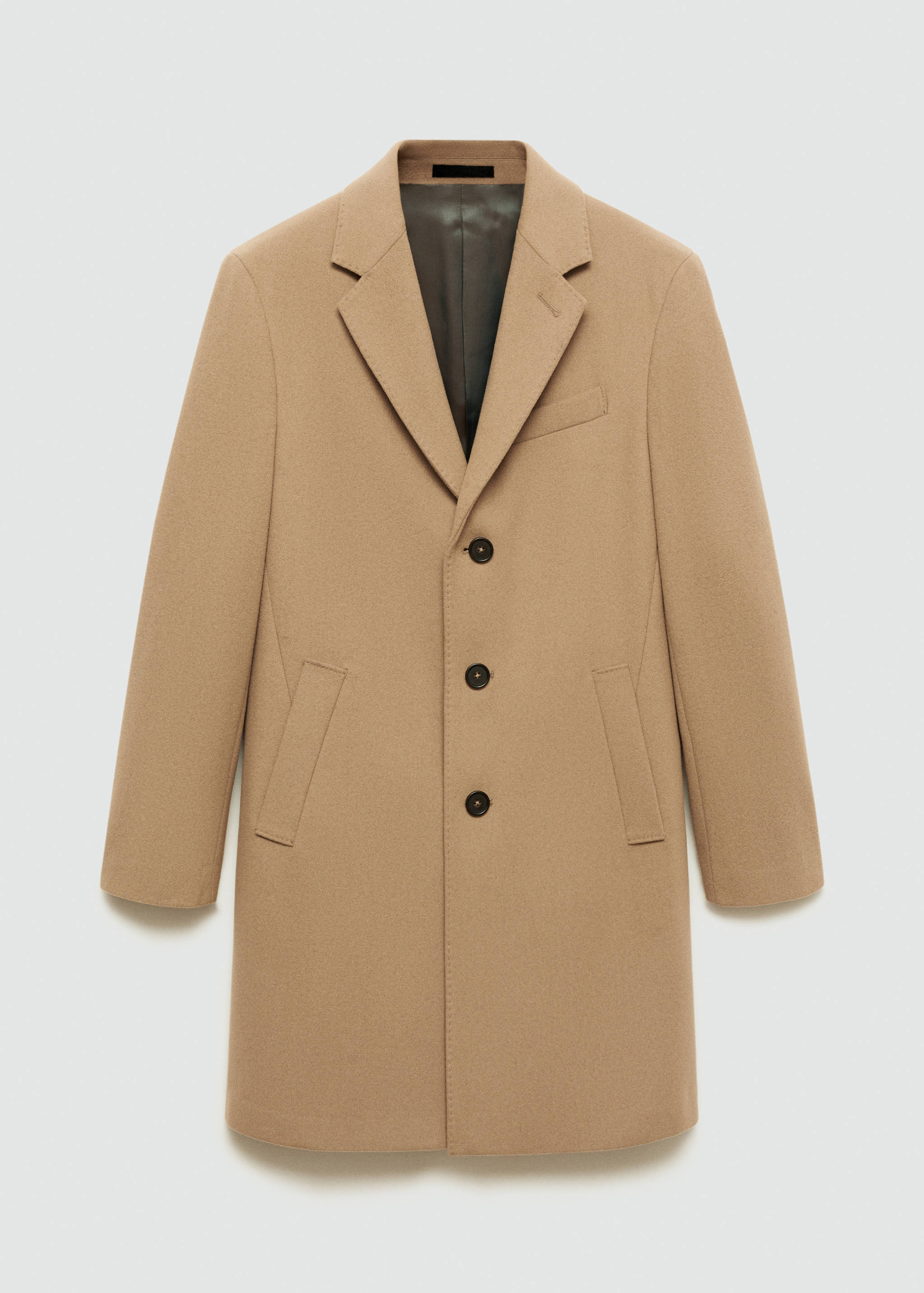 Long recycled wool coat - Article without model