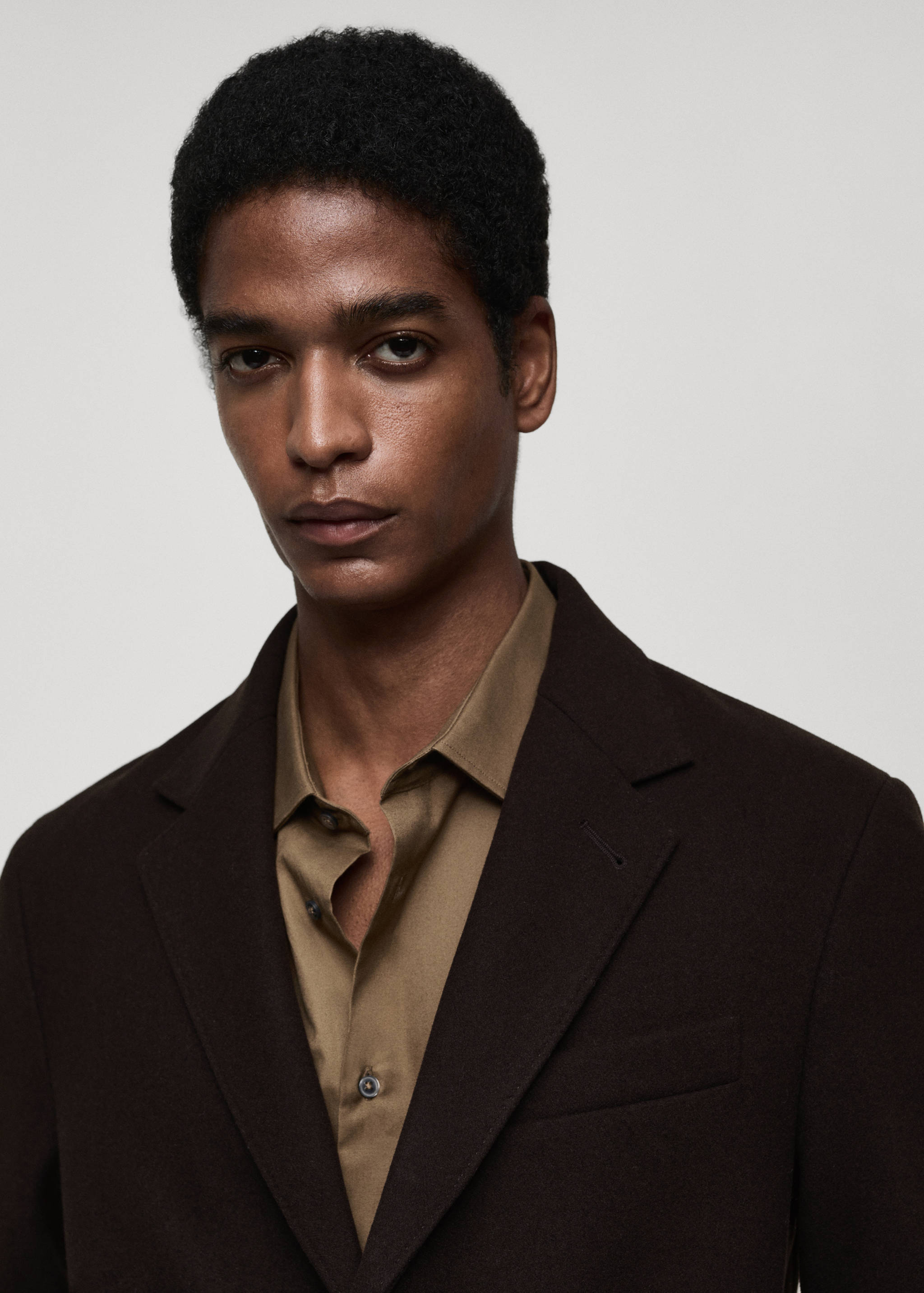 Long recycled wool coat - Details of the article 3