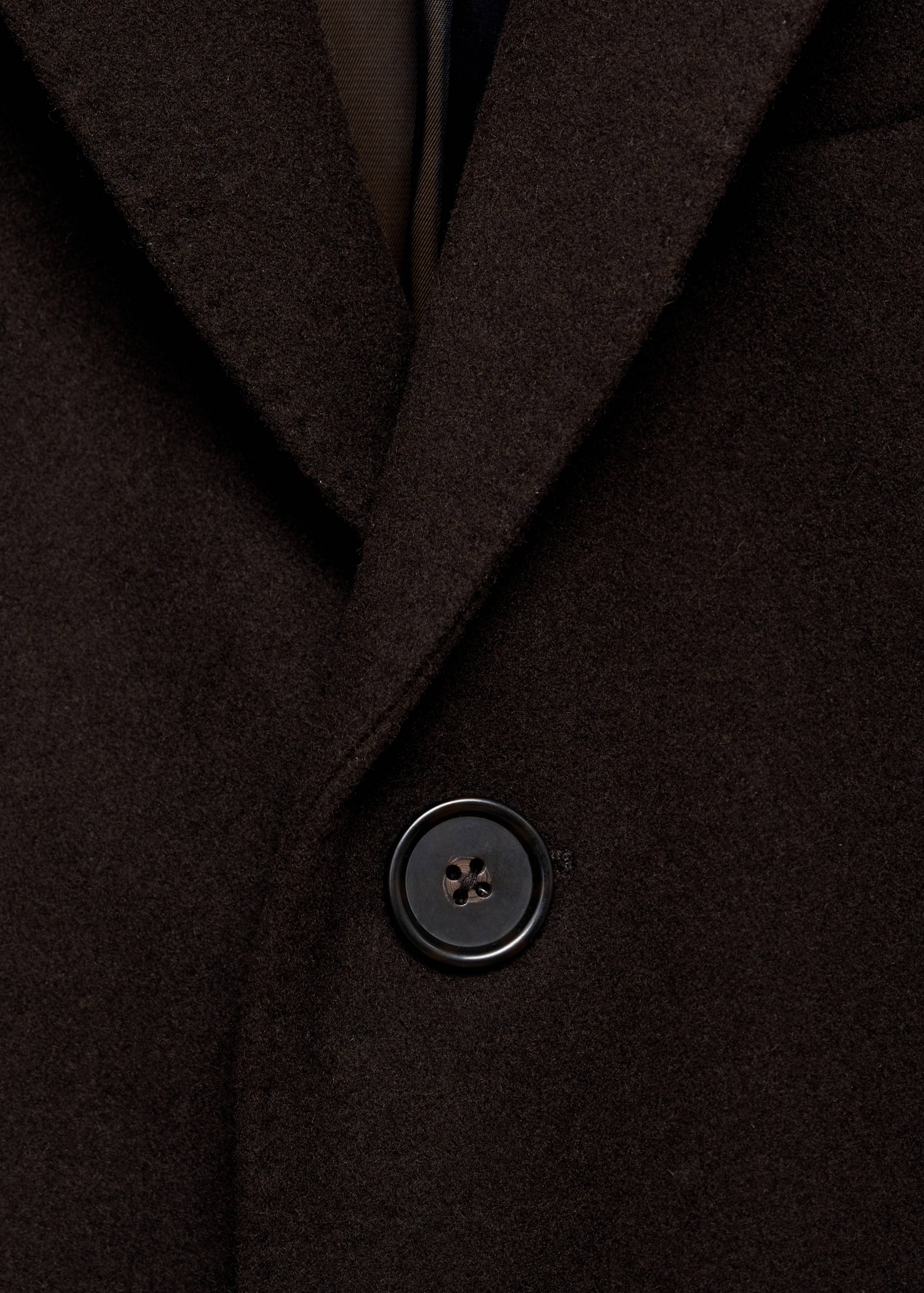 Long recycled wool coat - Details of the article 8