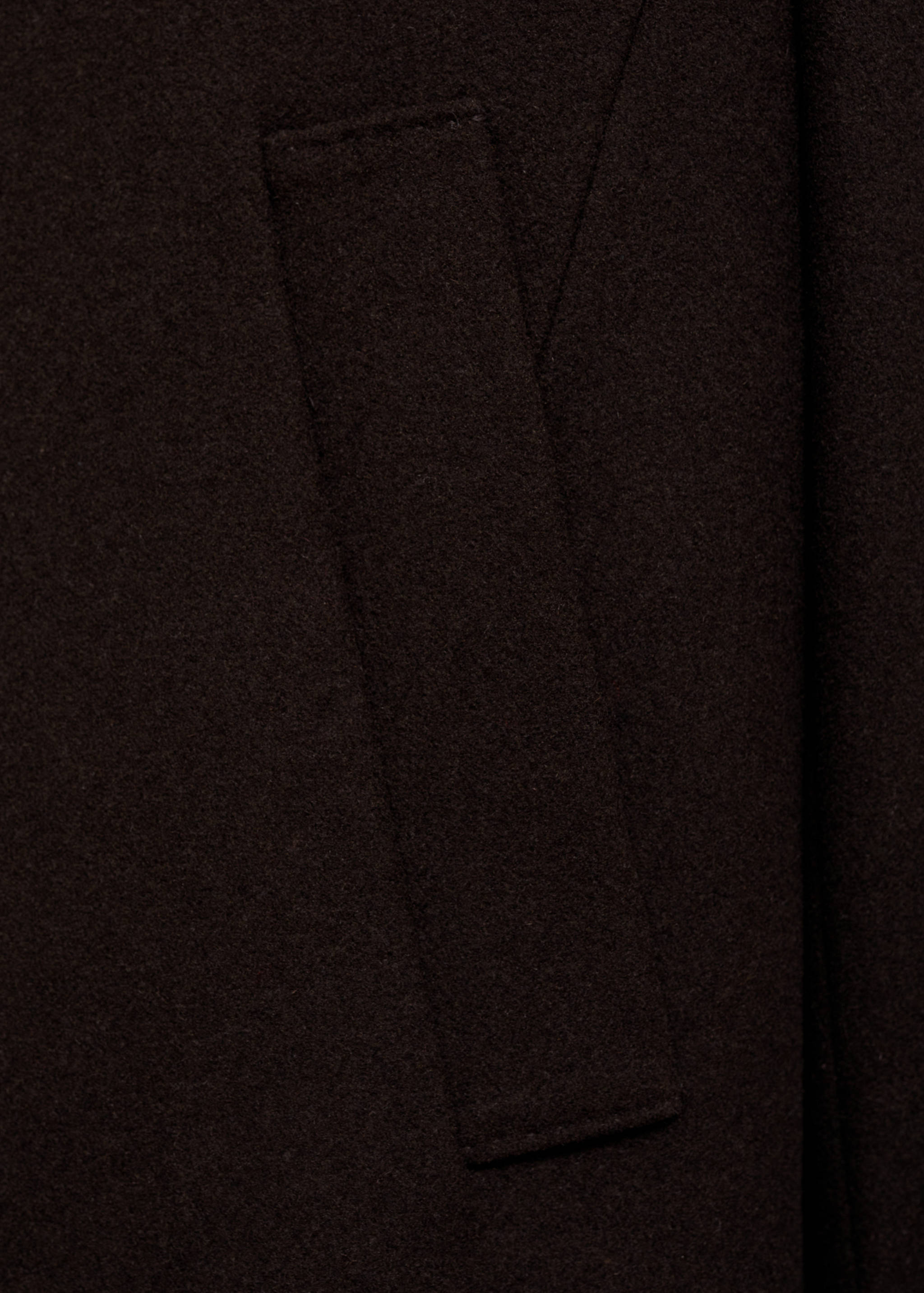 Long recycled wool coat - Details of the article 0