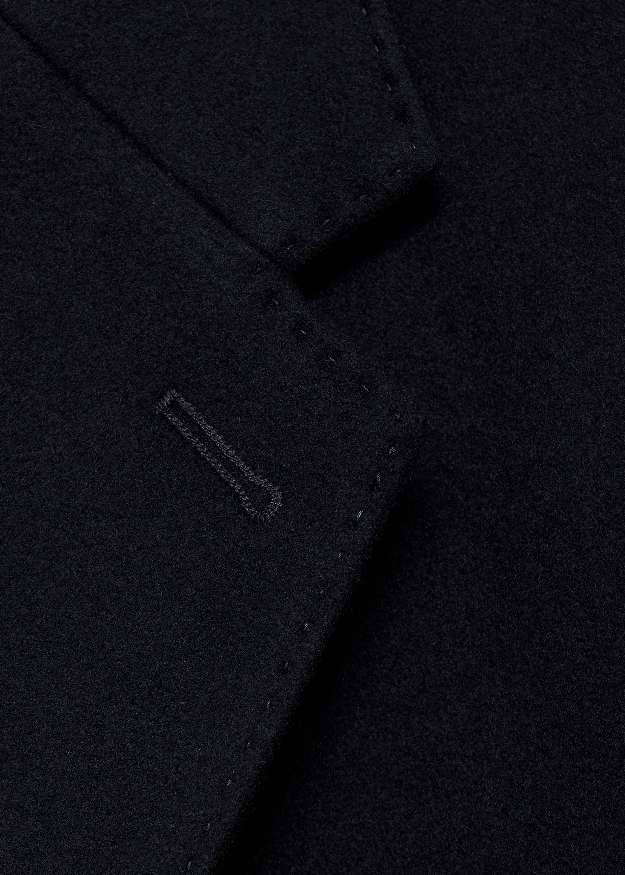 Long recycled wool coat - Details of the article 8