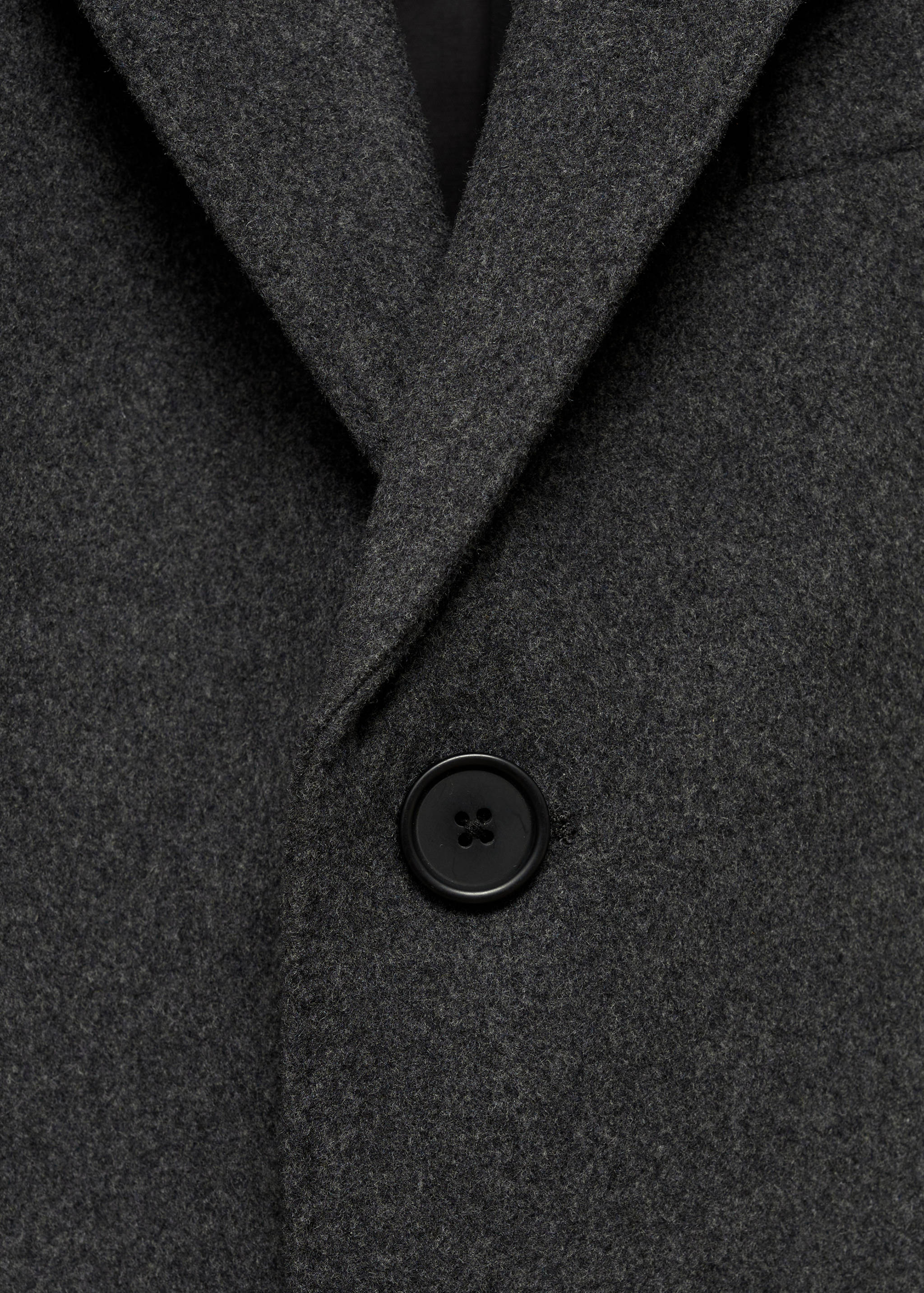 Long recycled wool coat - Details of the article 8