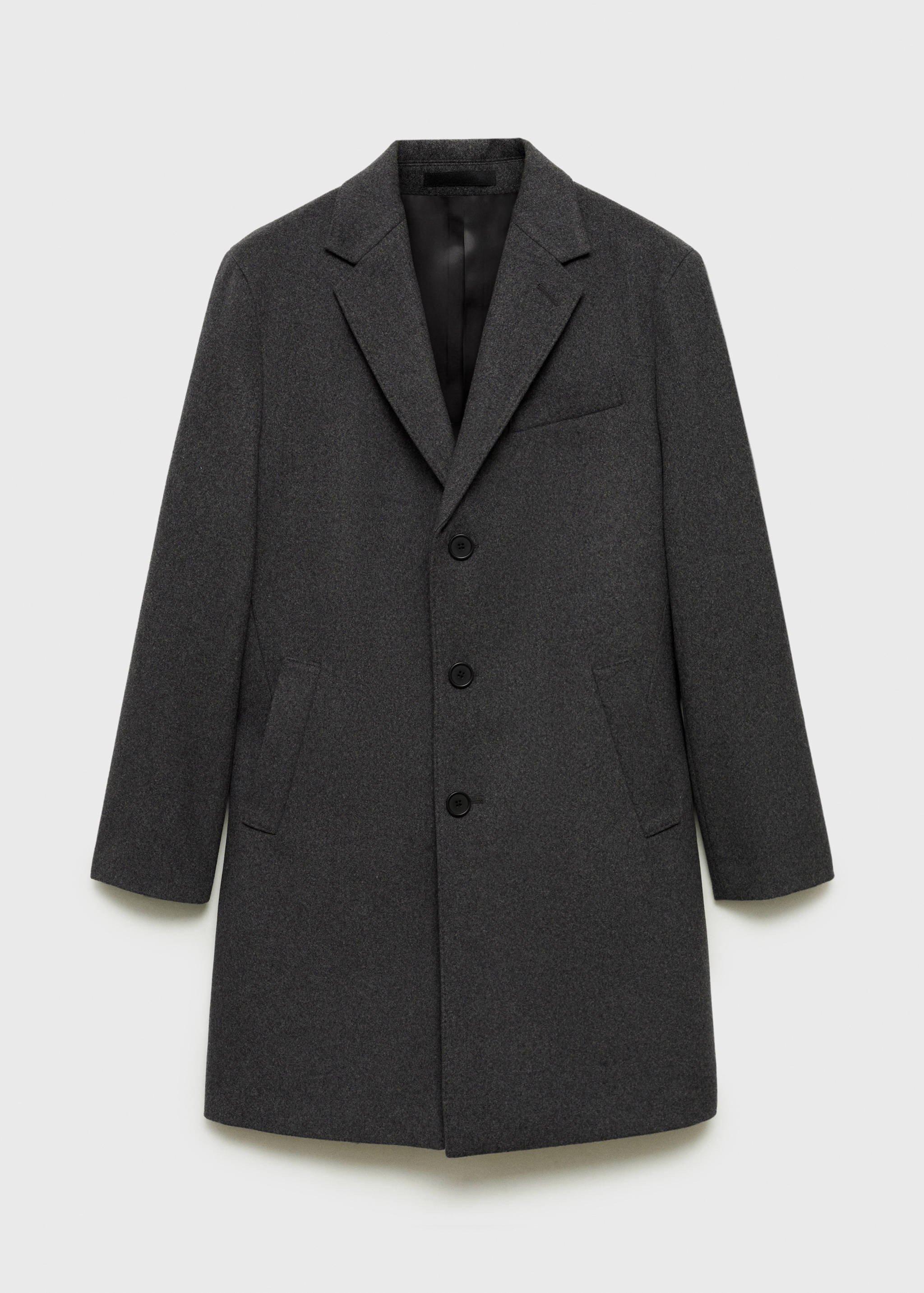 Long recycled wool coat - Article without model