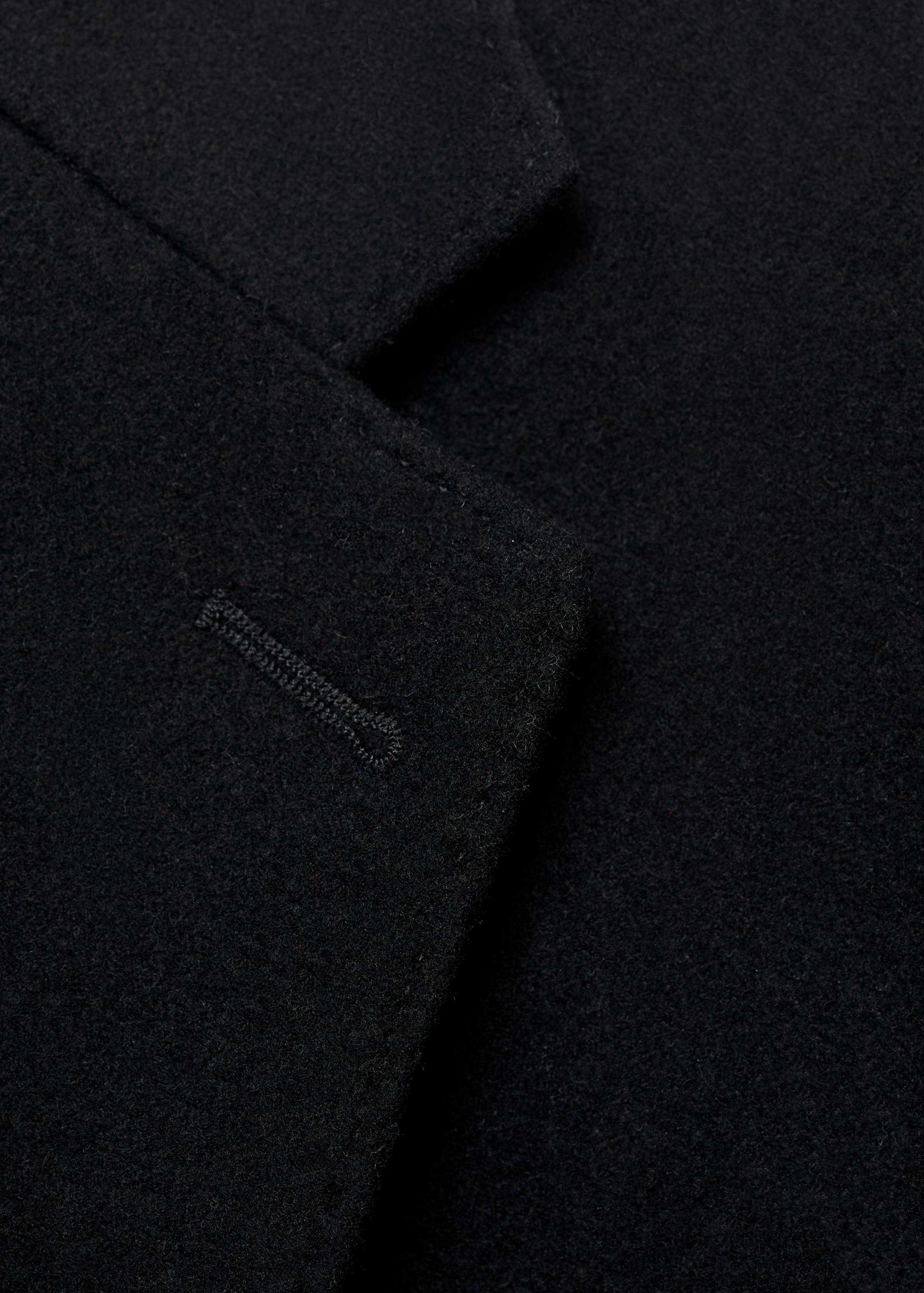 Long recycled wool coat - Details of the article 8