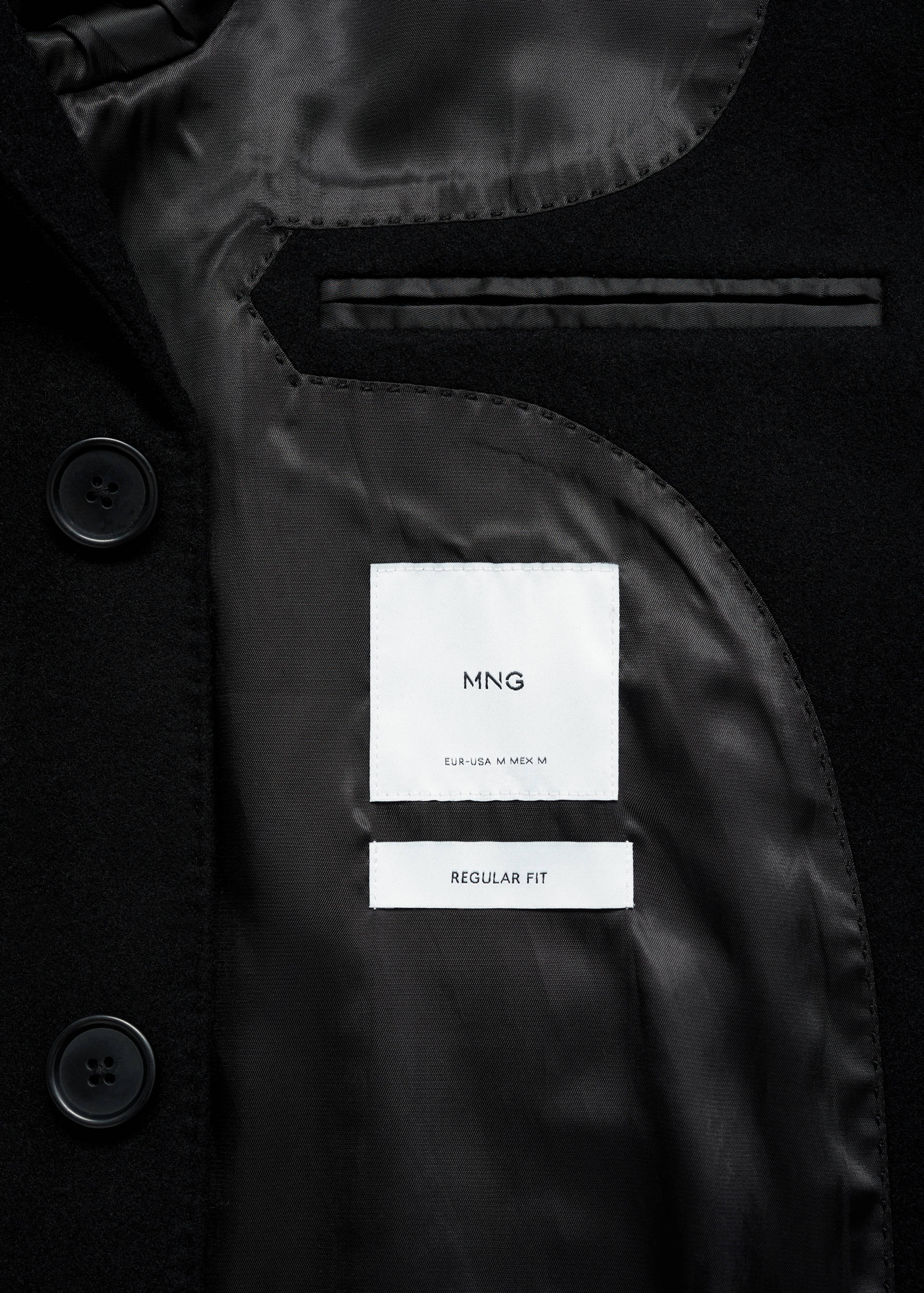 Long recycled wool coat - Details of the article 0