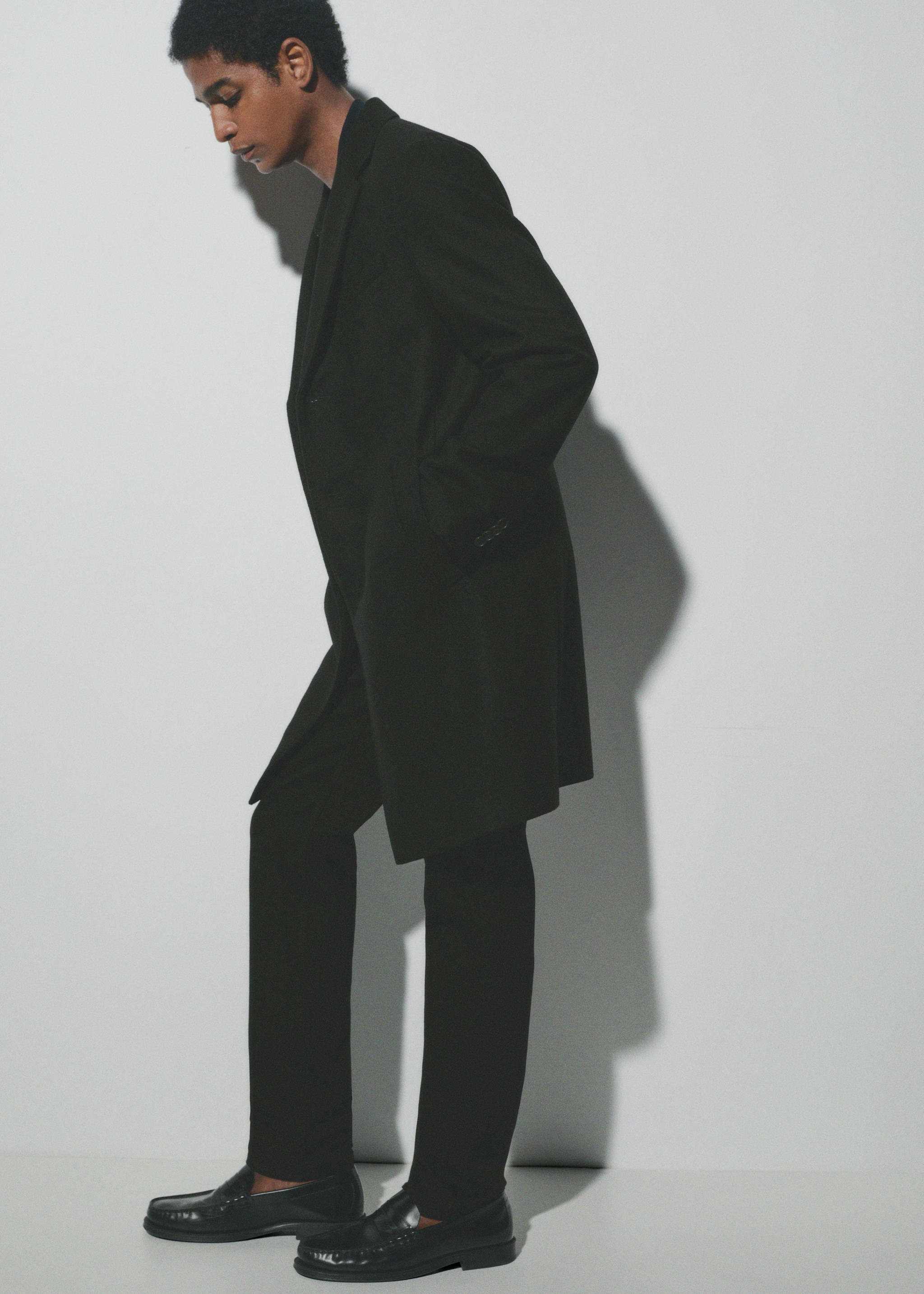Long recycled wool coat - Details of the article 3