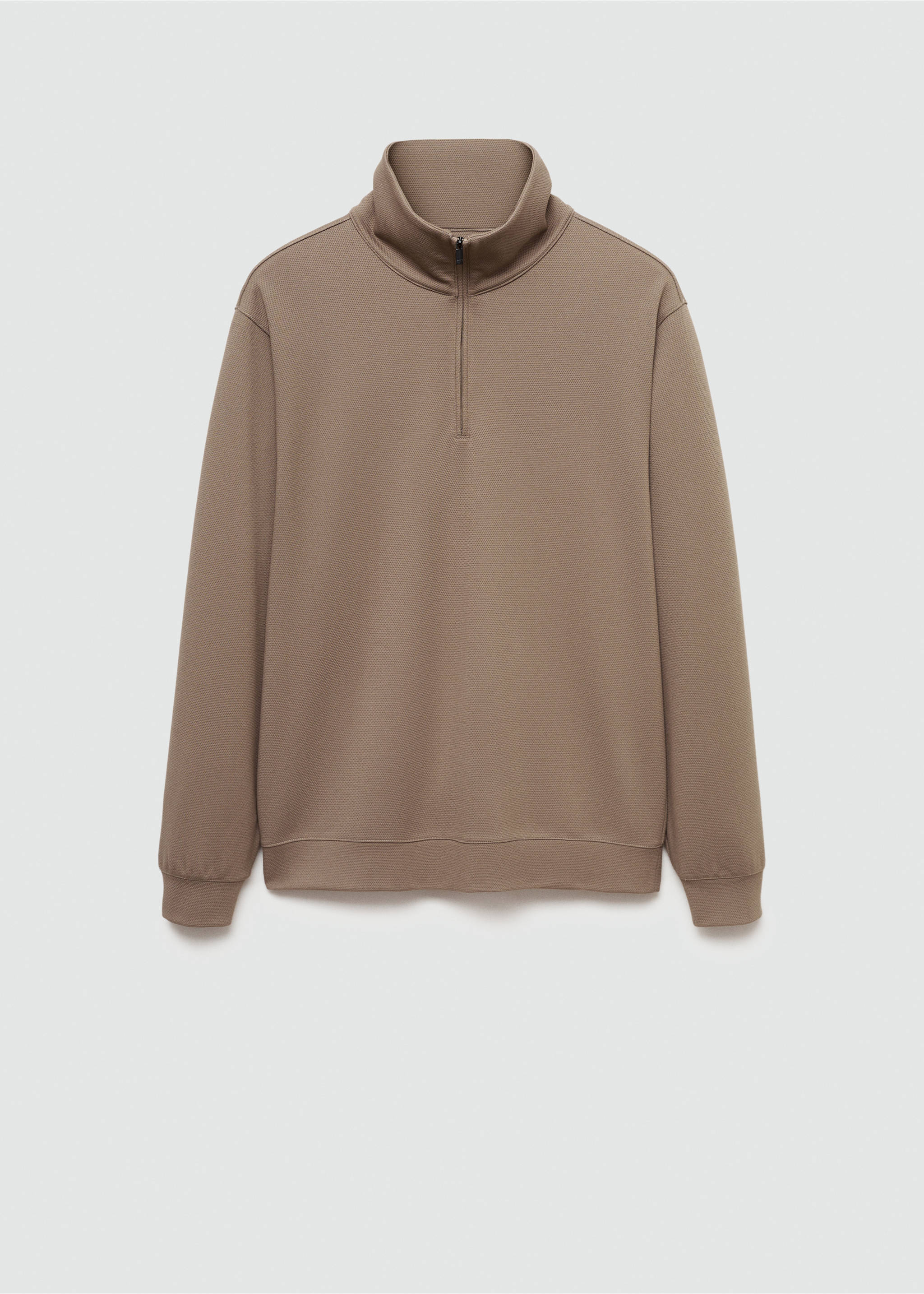 Hanorac cu fermoar și tehnologie antimiros - Articol fără model, Gri-vizon. Ref: 77025969-00.