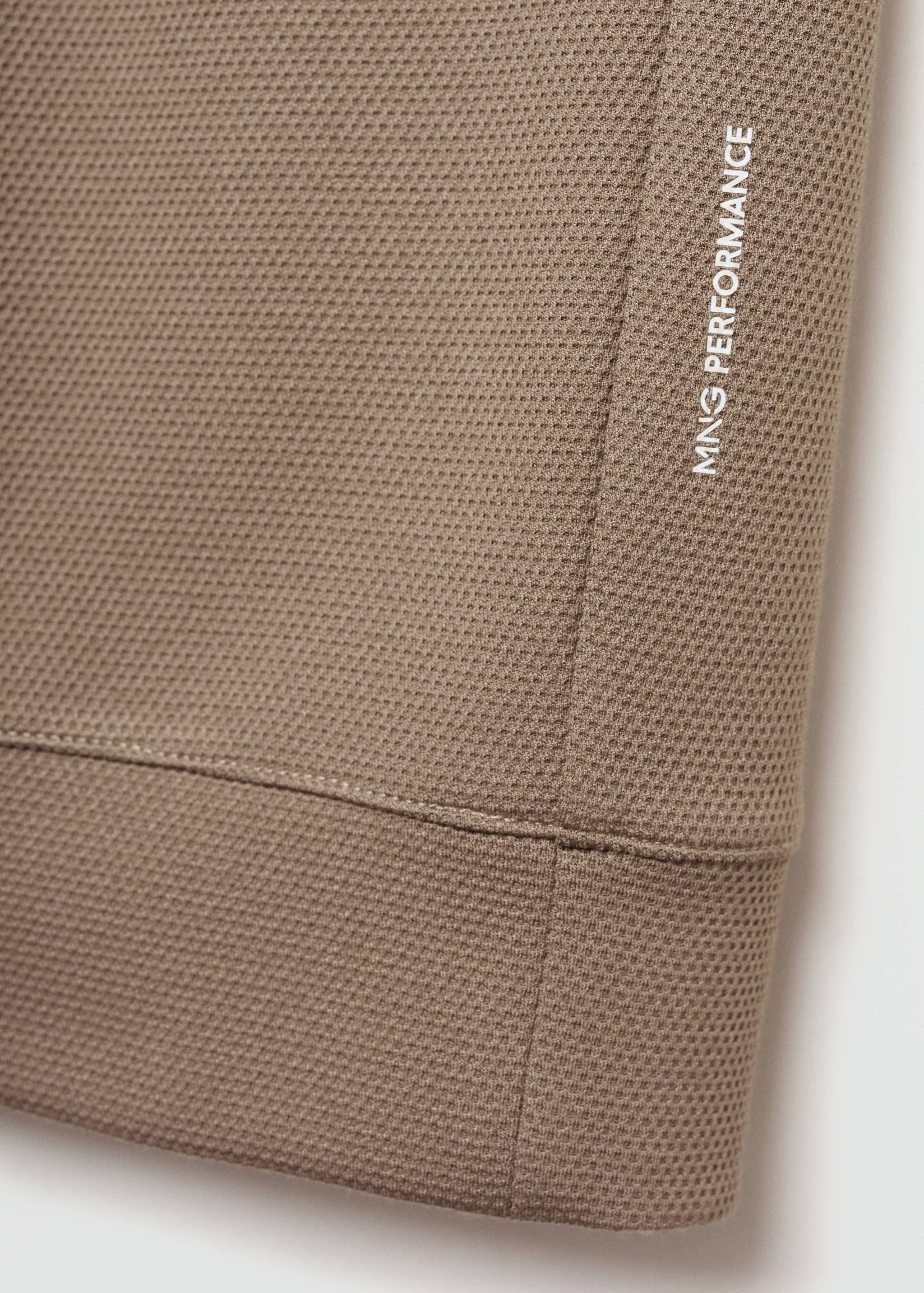 Sweatshirt with anti-odour technology and zip - Details of the article 0