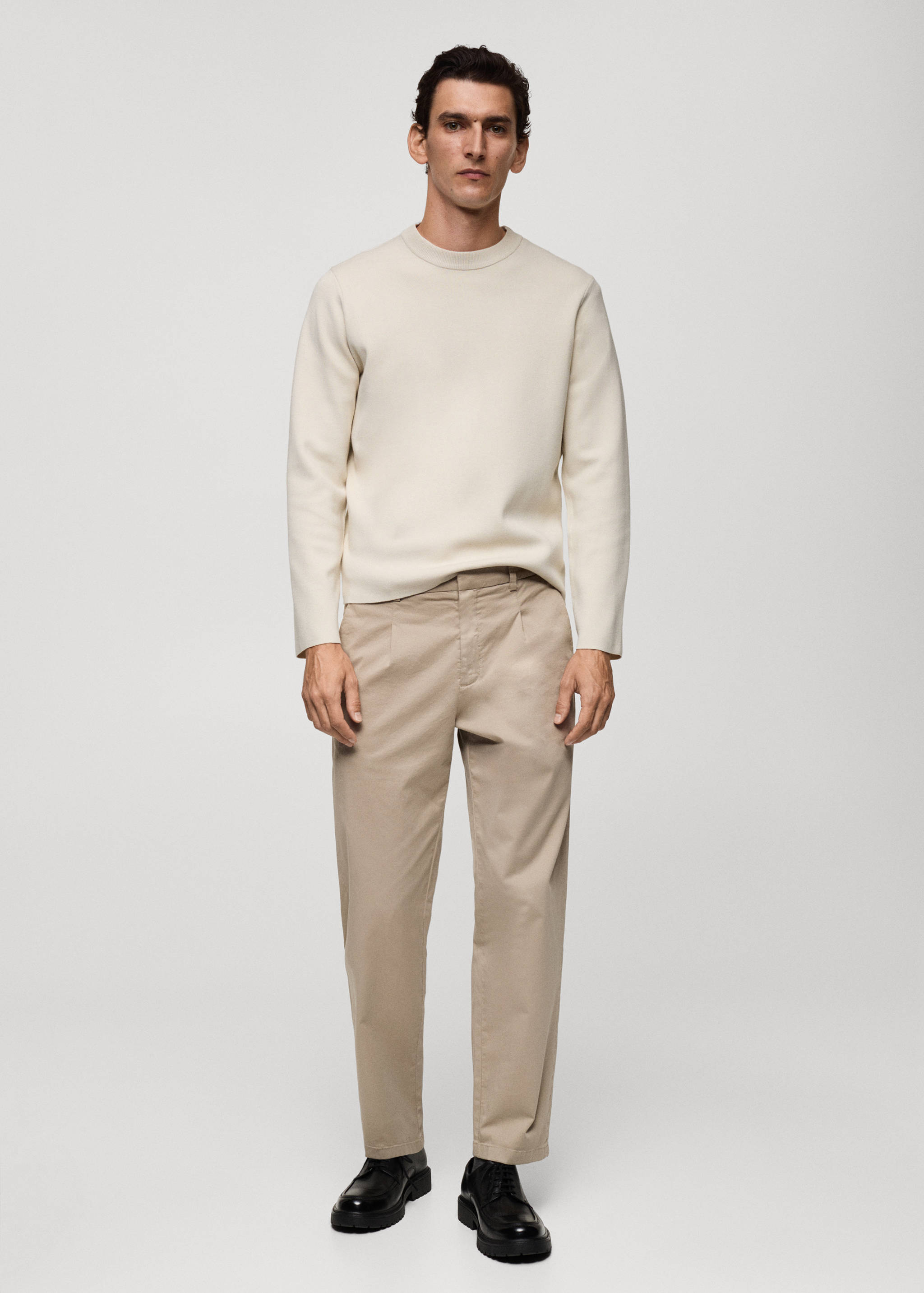 Medium-knit regular-fit sweater - General plane