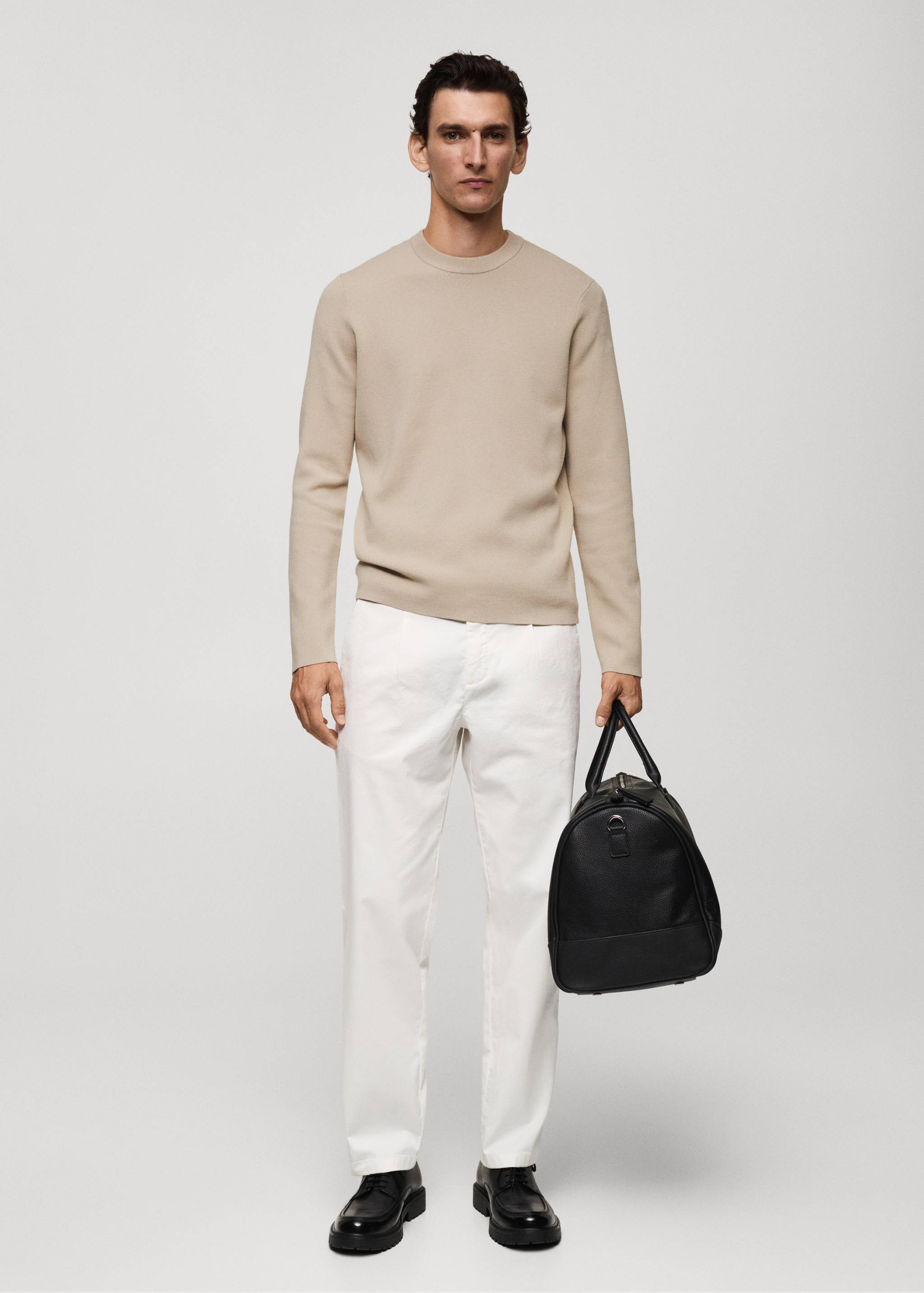 Medium-knit regular-fit sweater - General plane