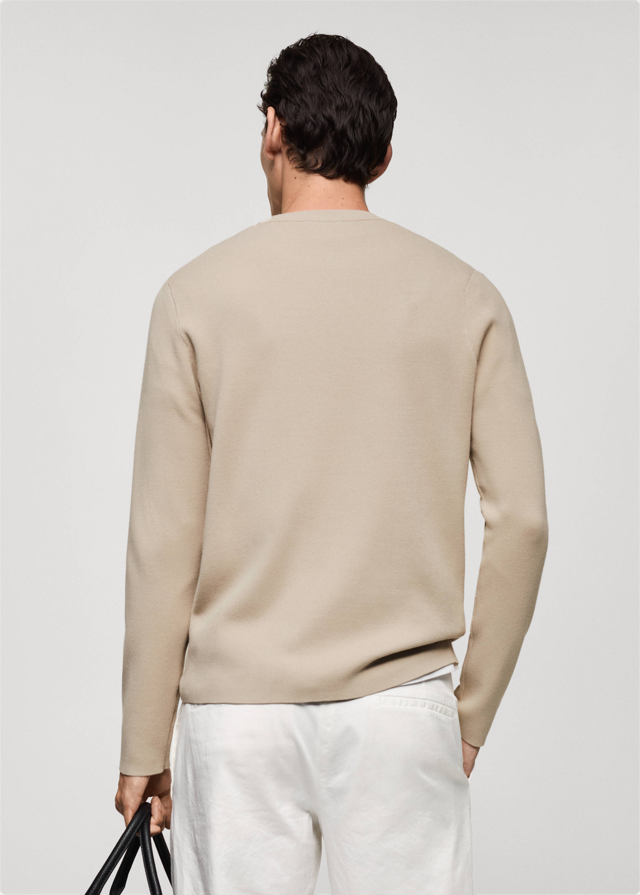 Medium-knit regular-fit sweater - Reverse of the article