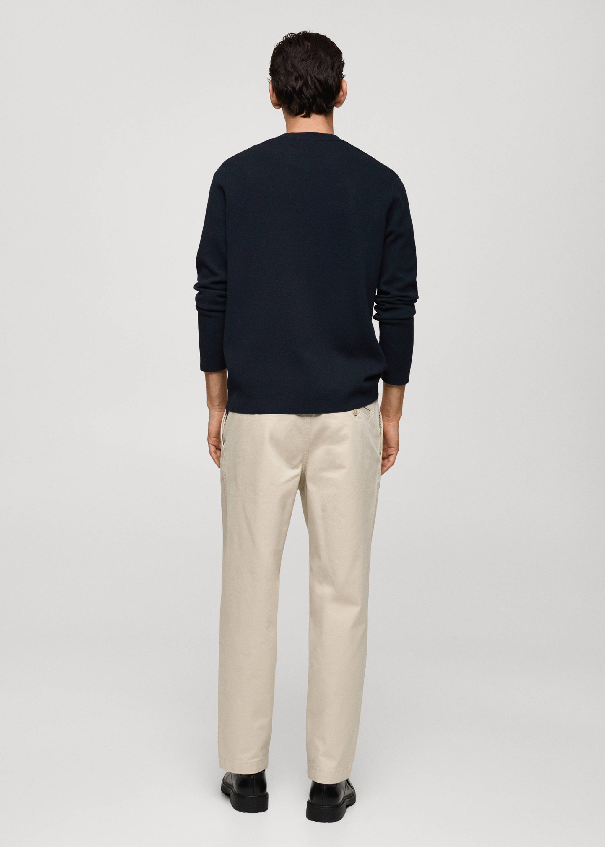 Medium-knit regular-fit sweater - Reverse of the article