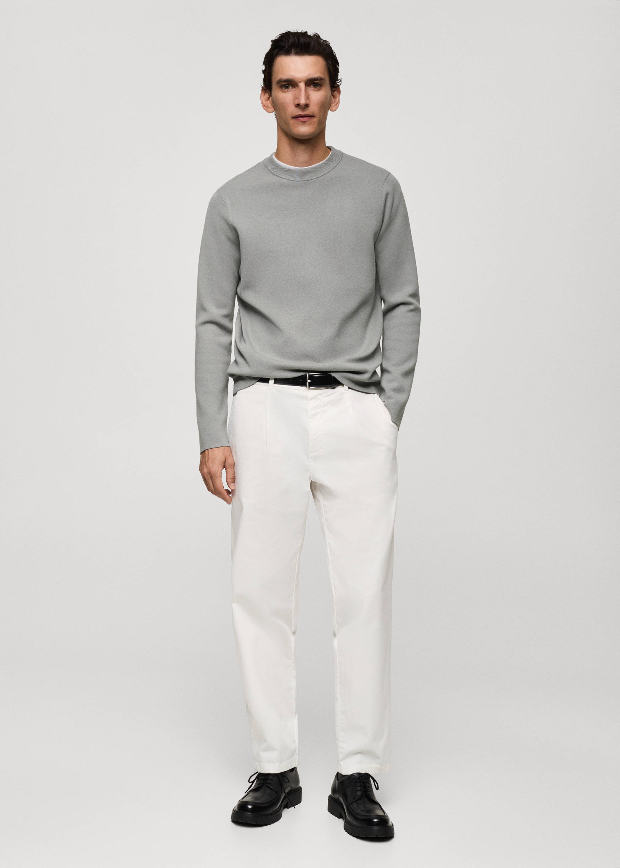 Medium-knit regular-fit sweater - General plane