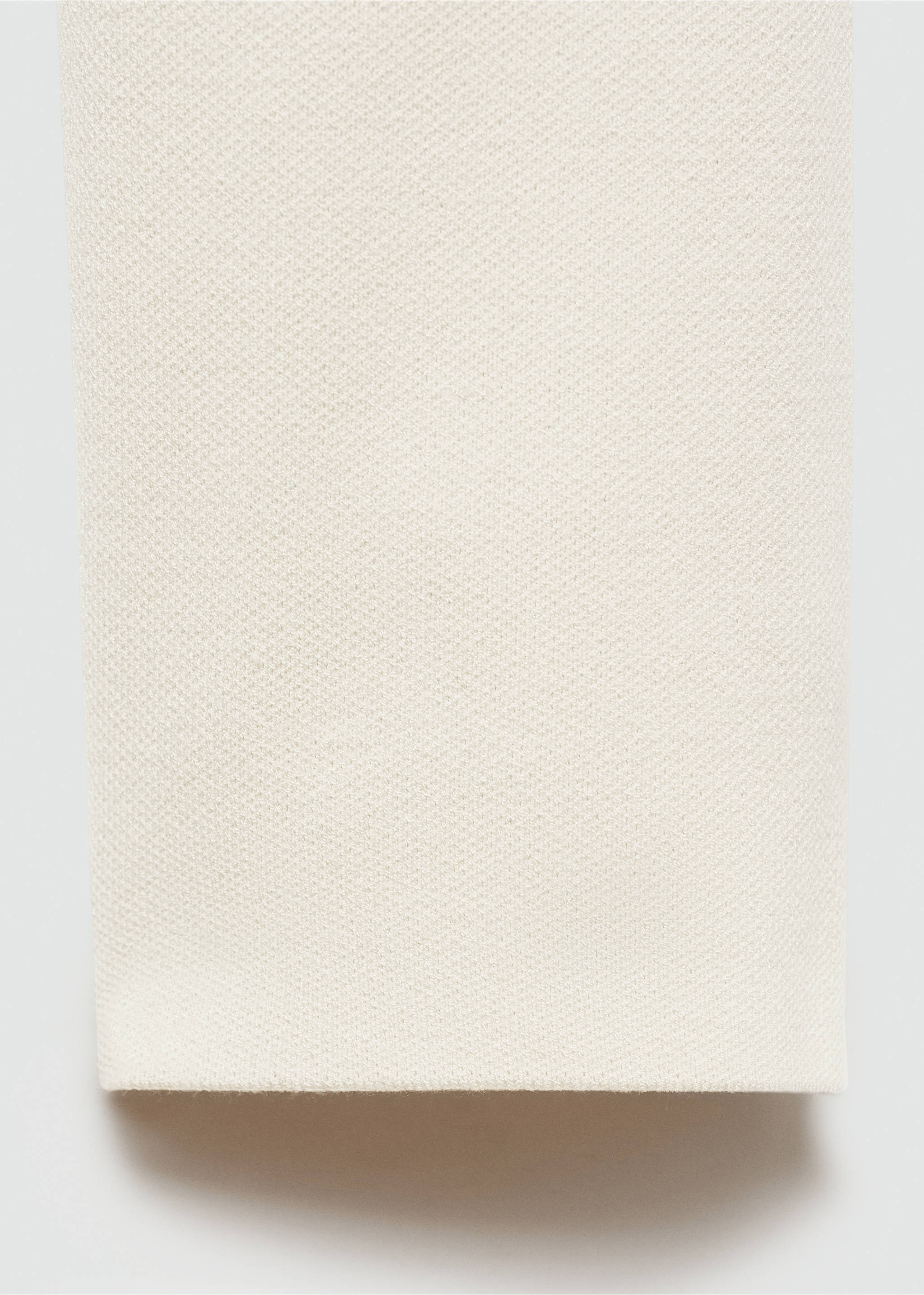 Medium-knit sweater with zip-up perkins neck - Details of the article 0, Ivory White. Ref: 77025975-00.