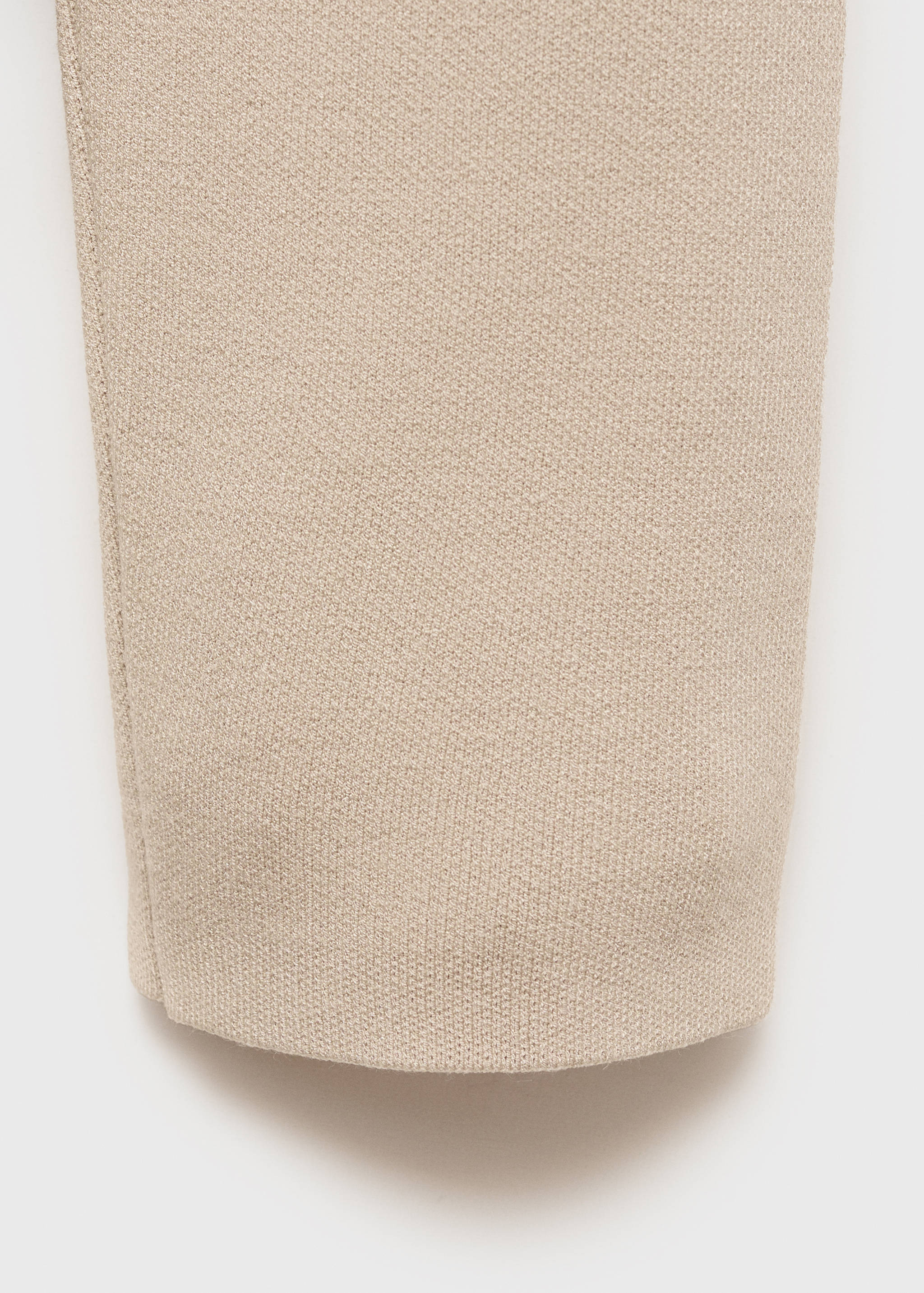 Medium-knit sweater with zip-up perkins neck - Details of the article 0