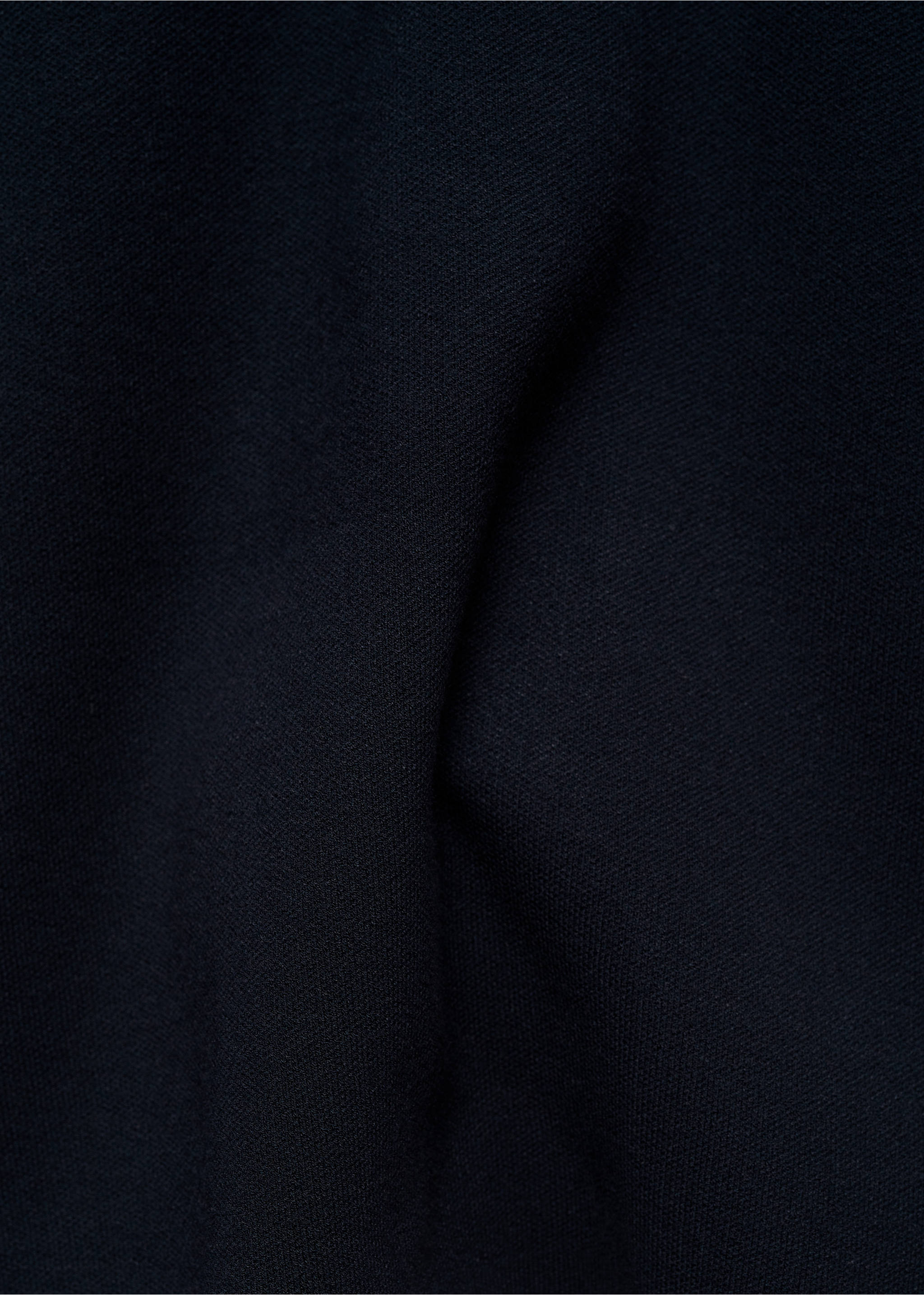 Medium-knit sweater with zip-up perkins neck - Details of the article 0, Dark Navy. Ref: 77025975-00.
