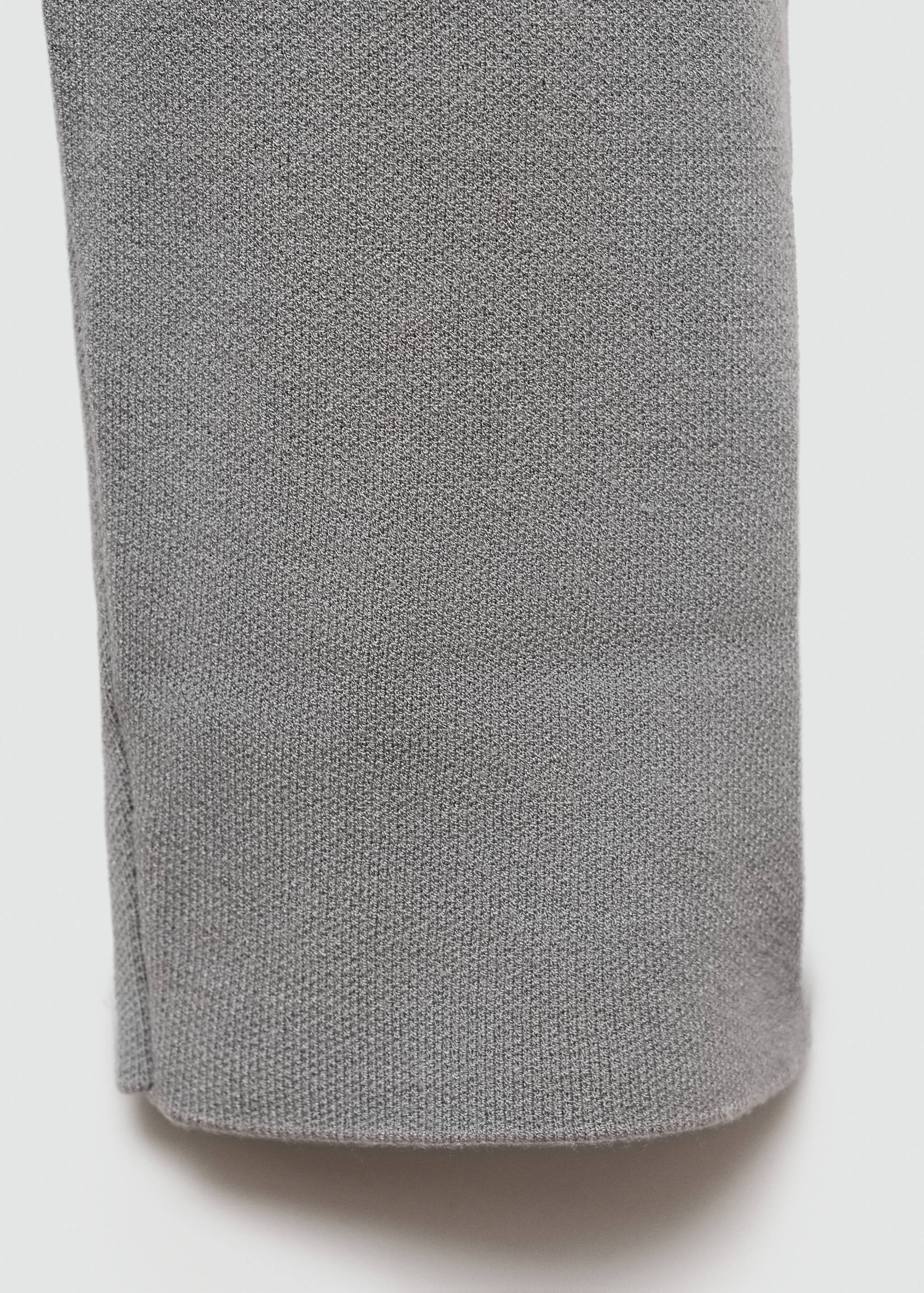 Medium-knit sweater with zip-up perkins neck - Details of the article 0