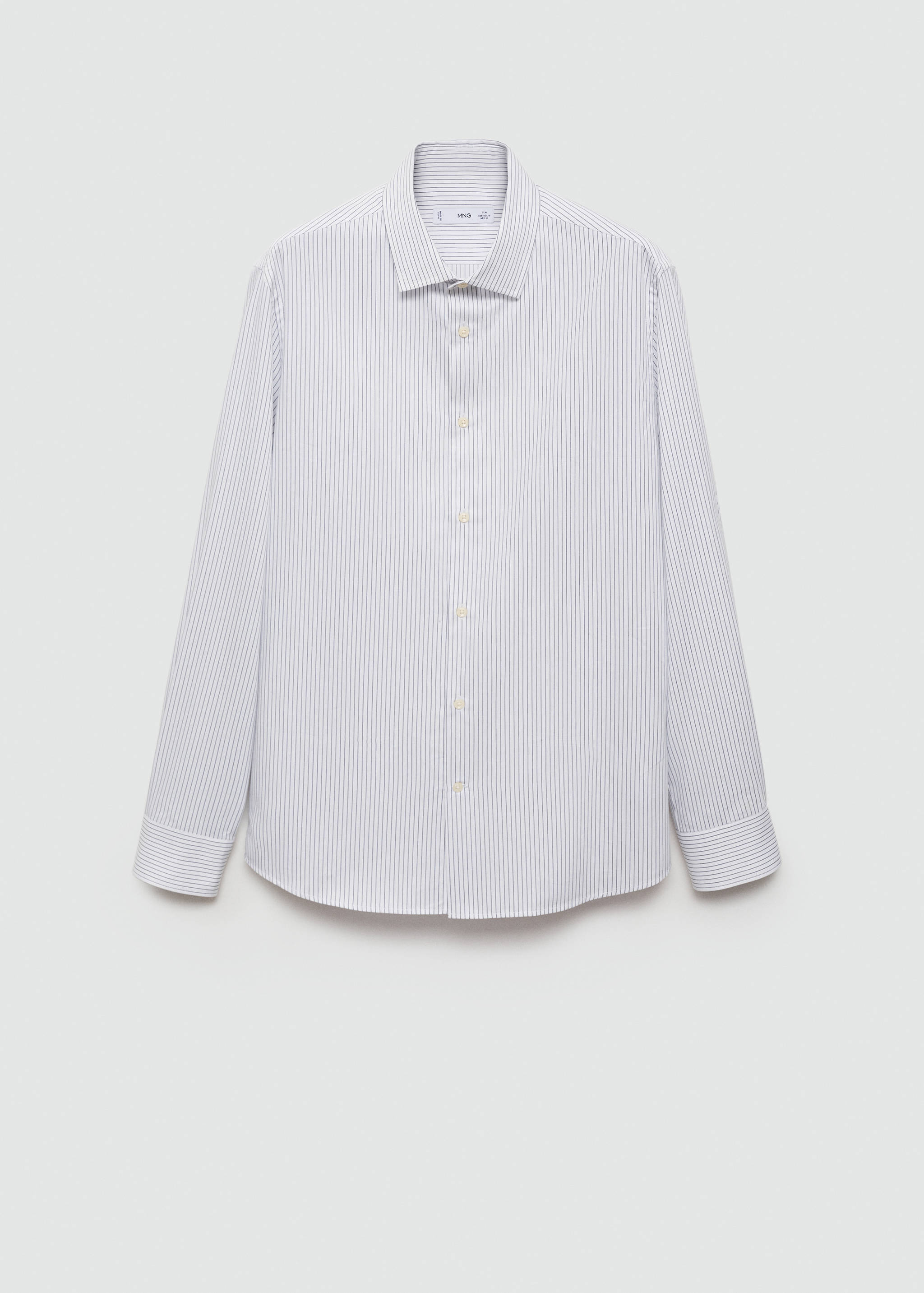 Slim fit striped cotton shirt - Article without model