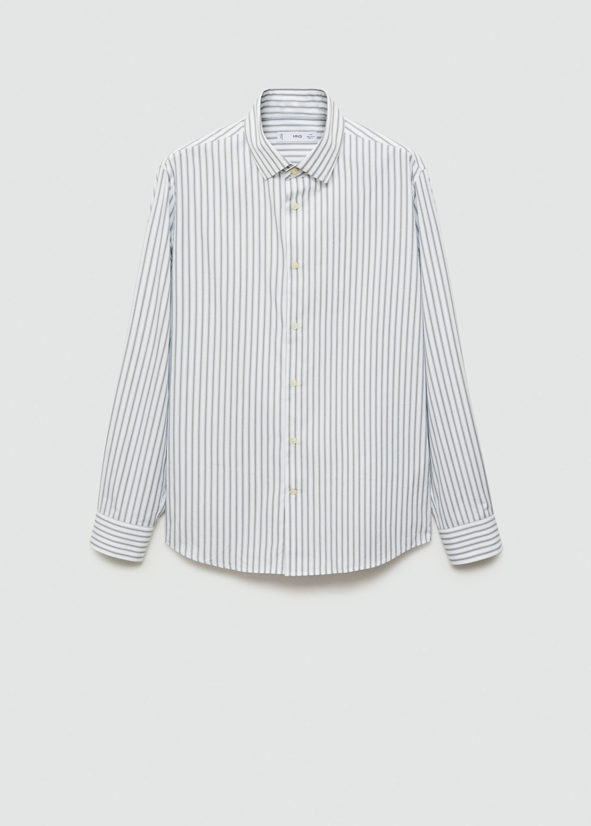 Slim fit striped cotton shirt - Article without model