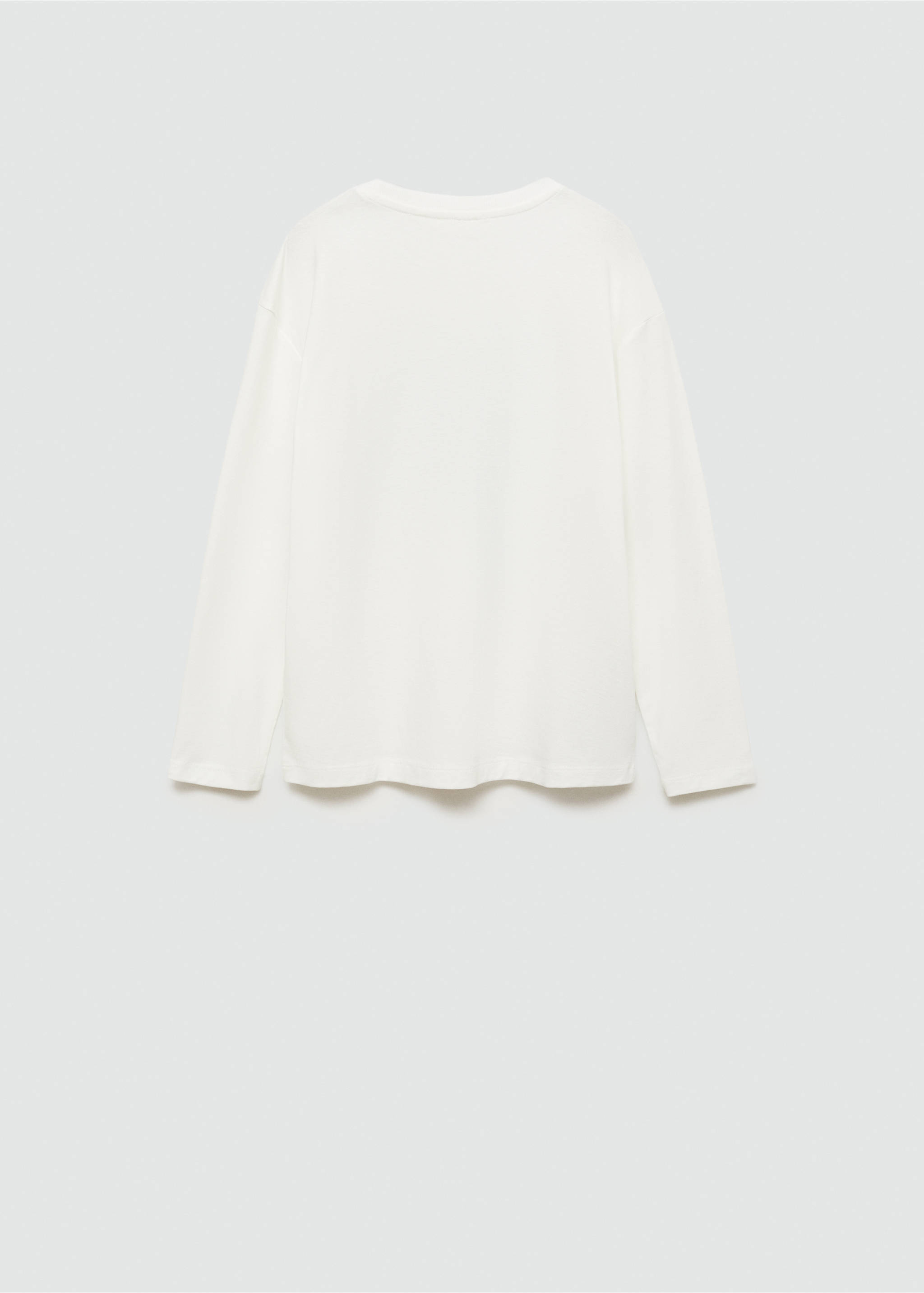 Printed cotton-blend t-shirt - Reverse of the article, Off White. Ref: 77025987-00.