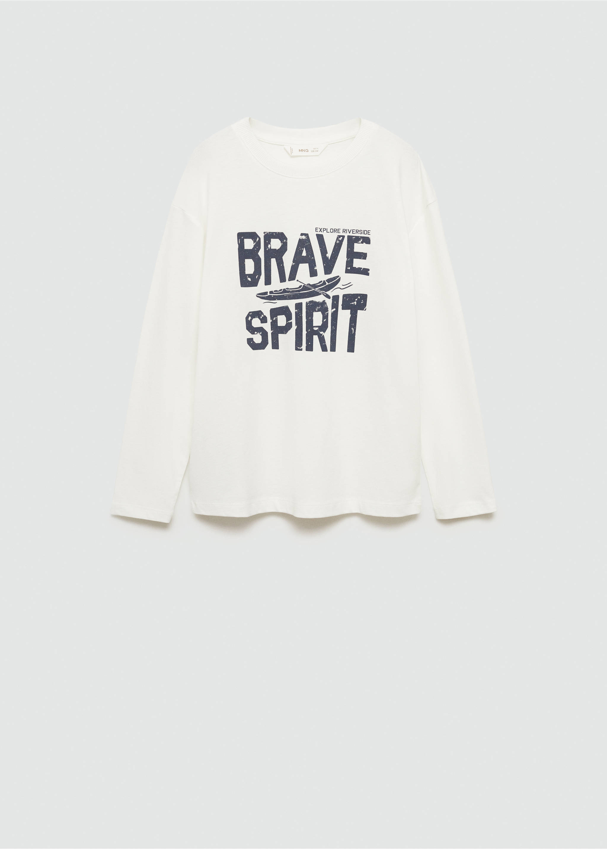 Printed cotton-blend t-shirt - Article without model, Off White. Ref: 77025987-00.