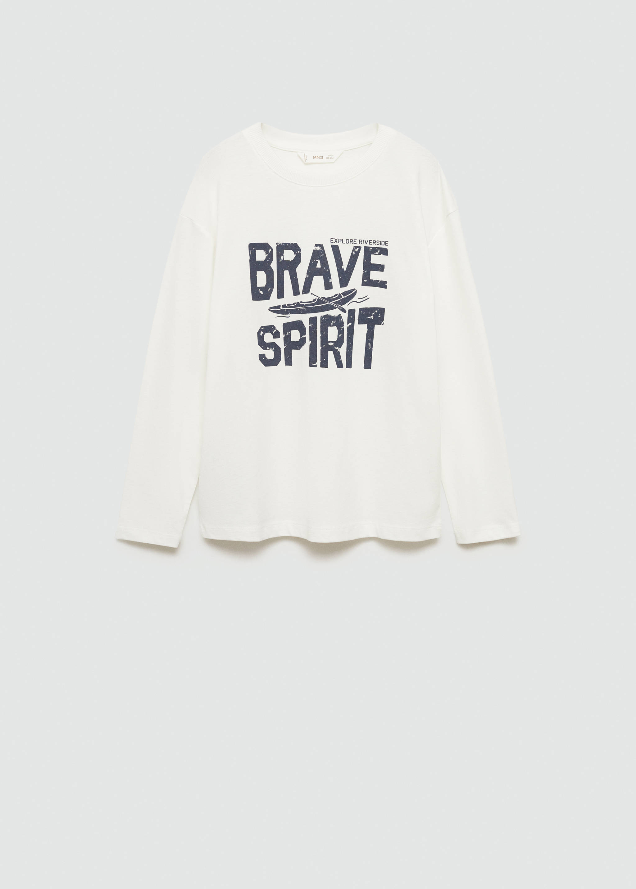 Printed cotton-blend t-shirt - Article without model