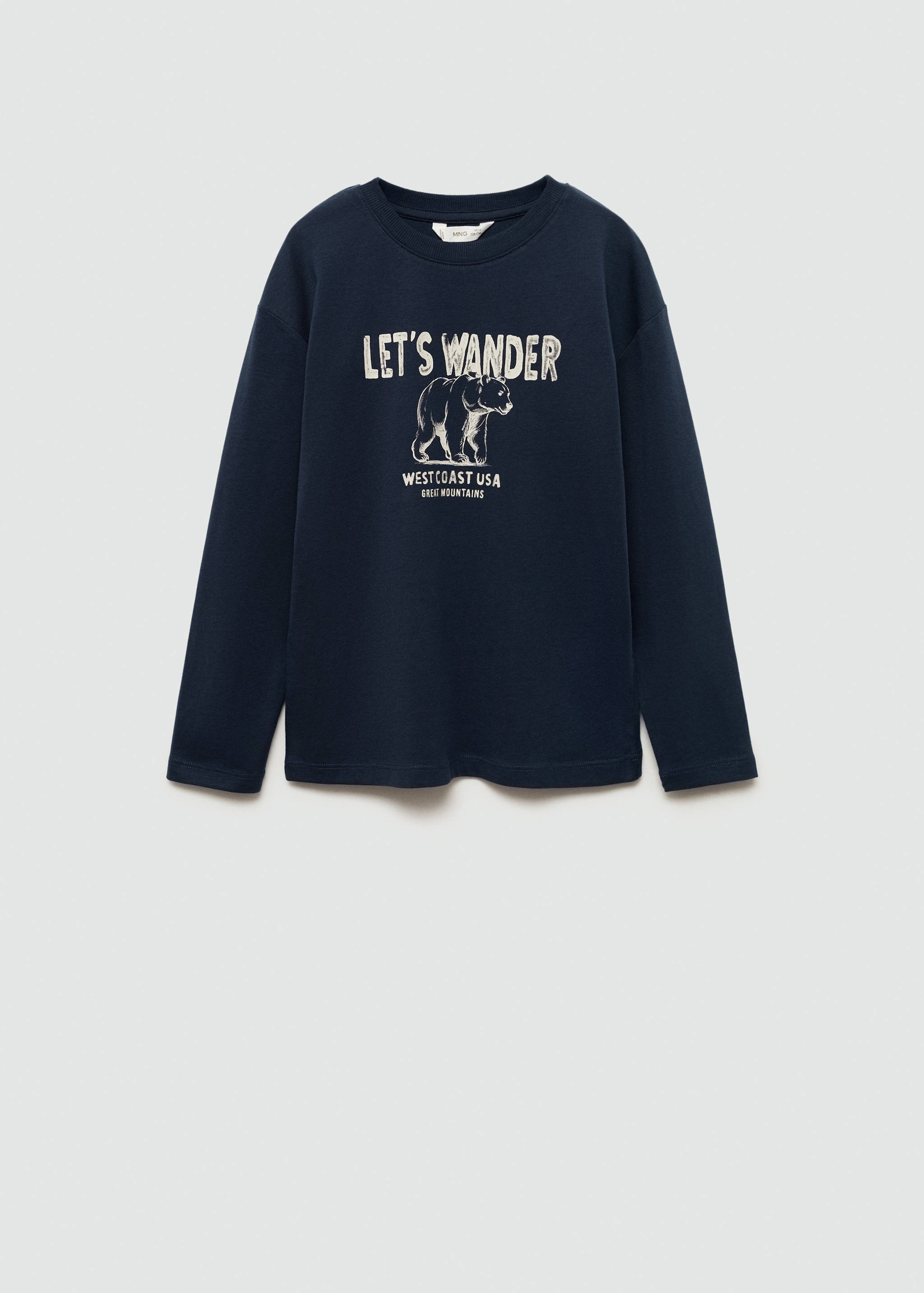 Printed cotton-blend t-shirt - Article without model