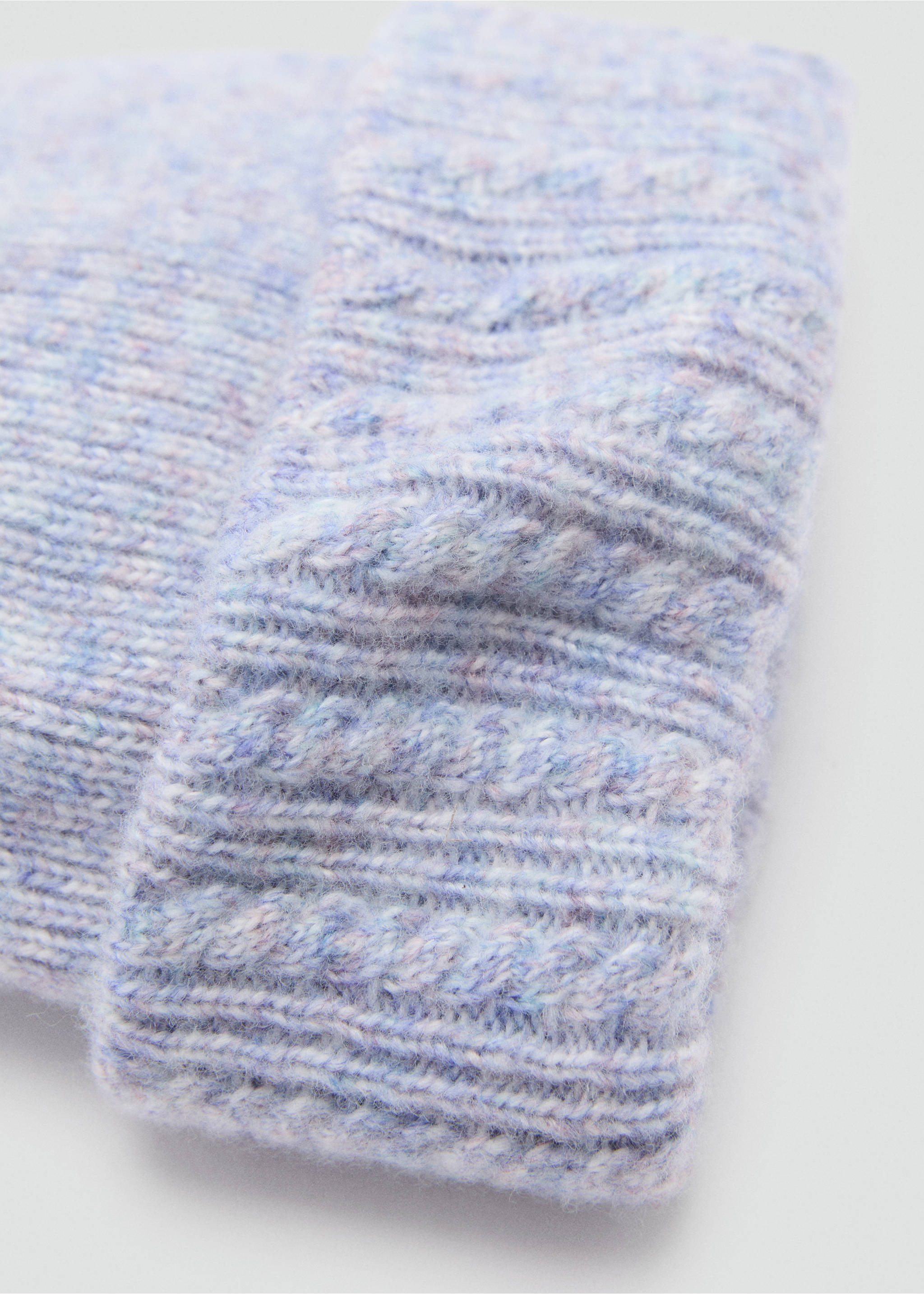 Strickmütze - Mittlere Ansicht, Lila. Ref: 77025992-00.