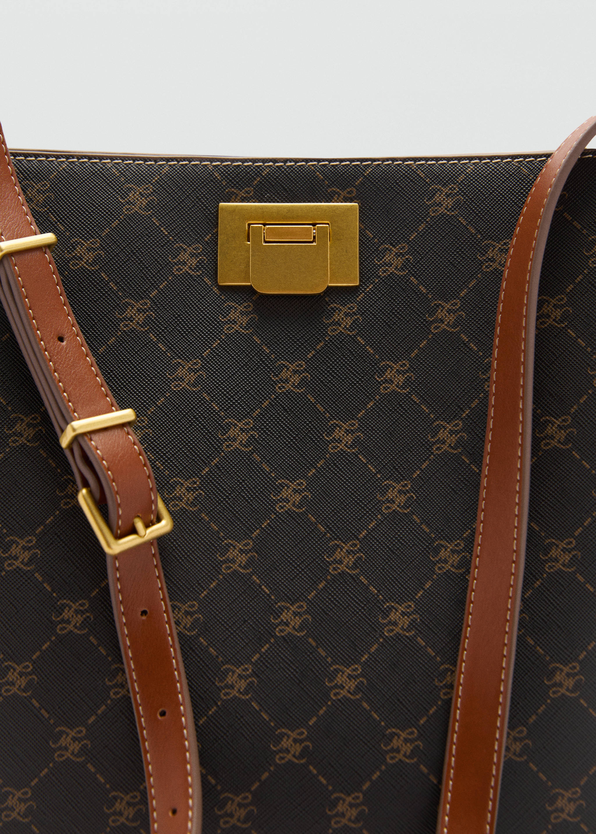 Shopper bag with metallic detail - Details of the article 1