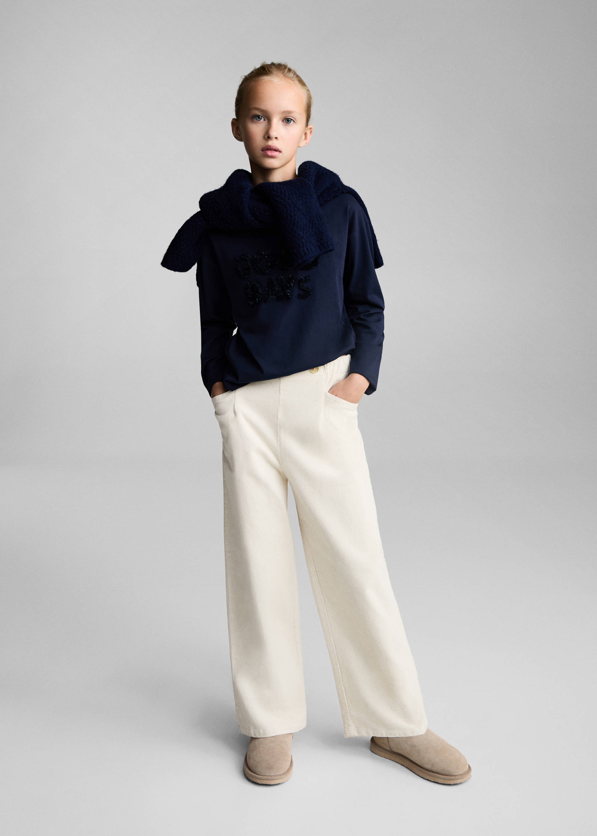 Embossed detail t-shirt - General plane