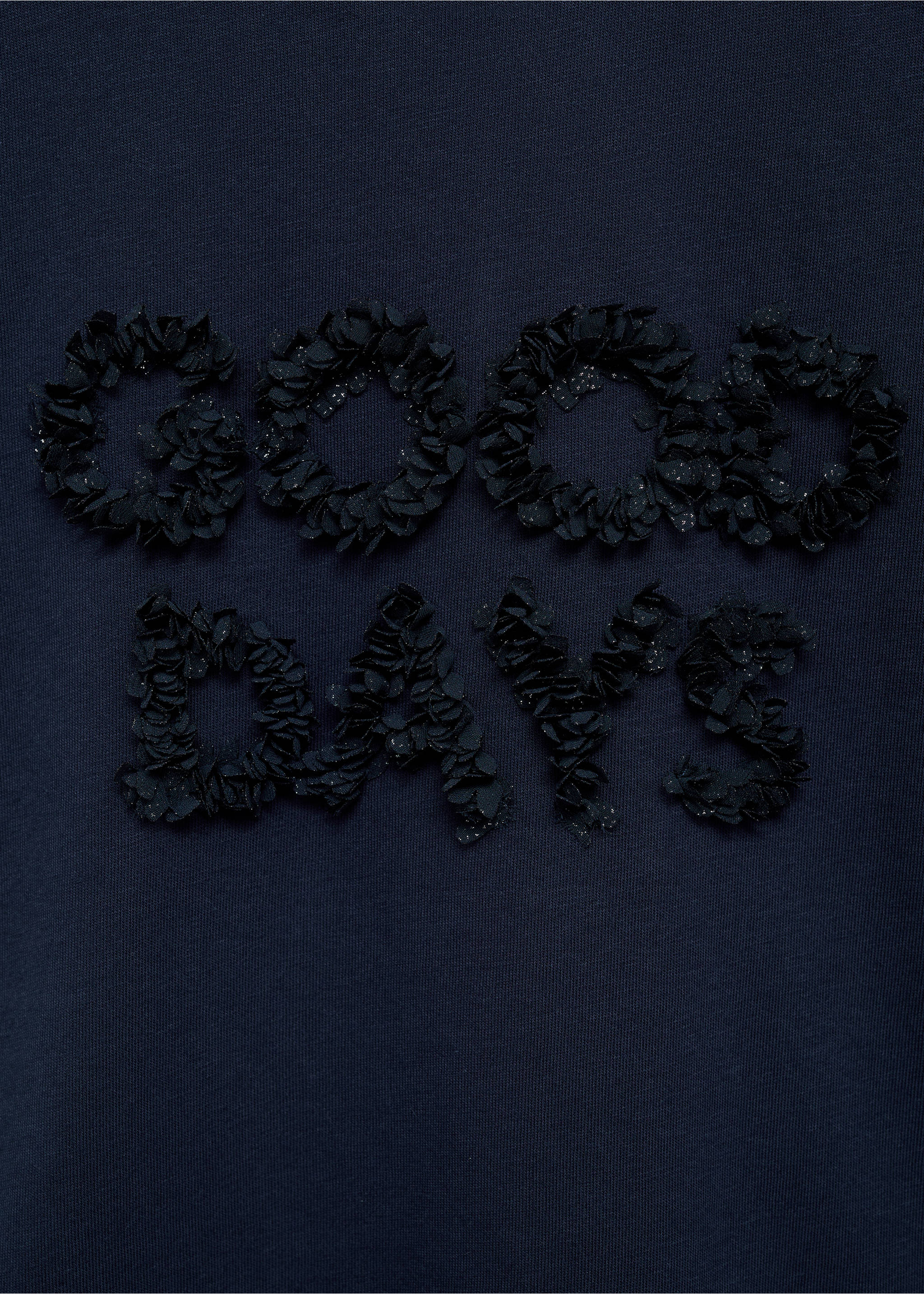 Embossed detail t-shirt - Details of the article 8, Dark Navy. Ref: 77026007-00.