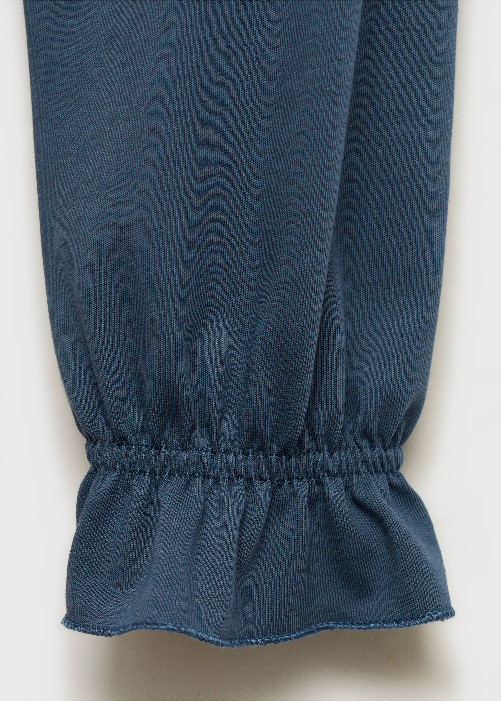 Embroidered details blouse - Details of the article 0, Indigo Blue. Ref: 77026009-00.