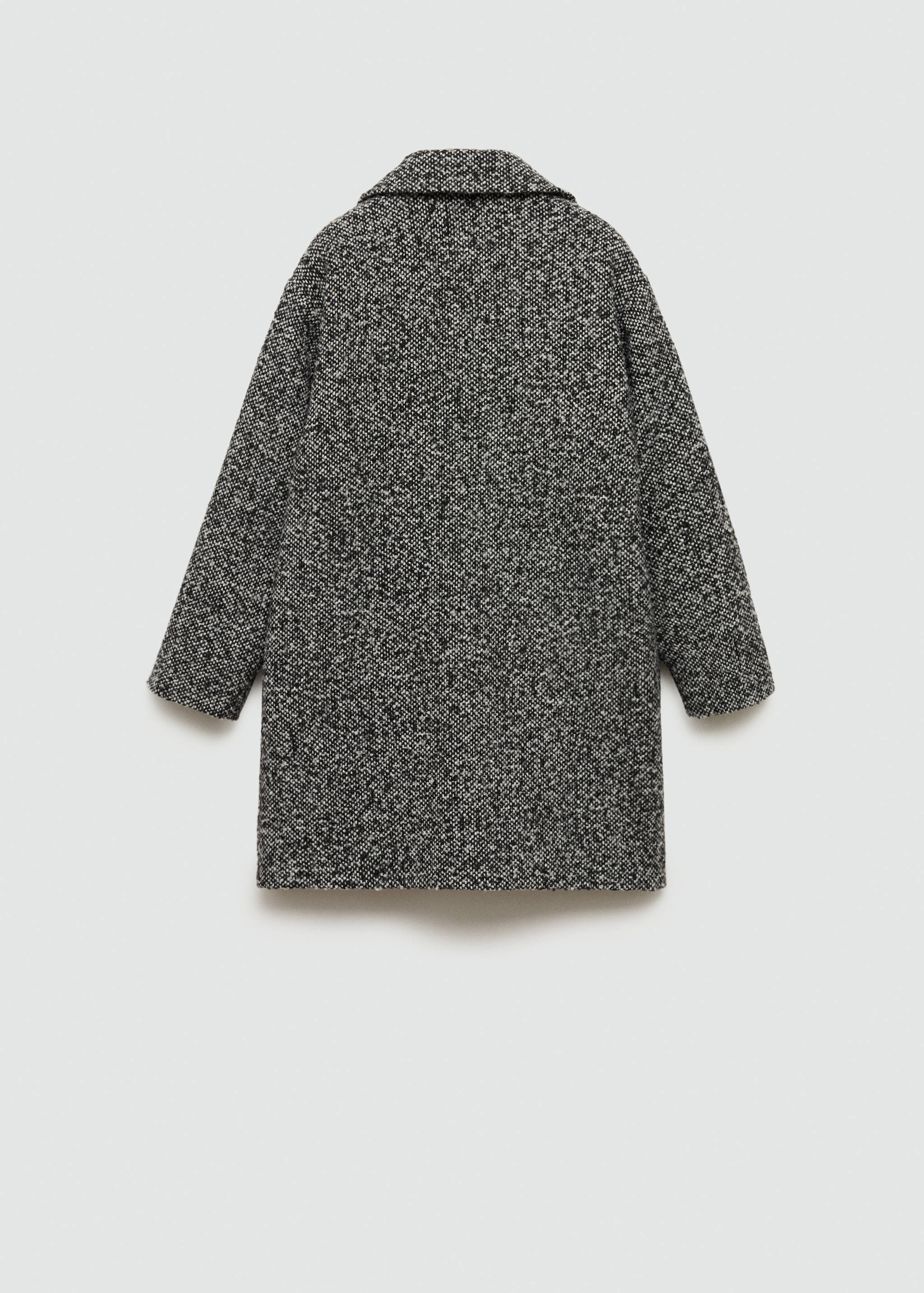 Buttoned wool coat - Reverse of the article