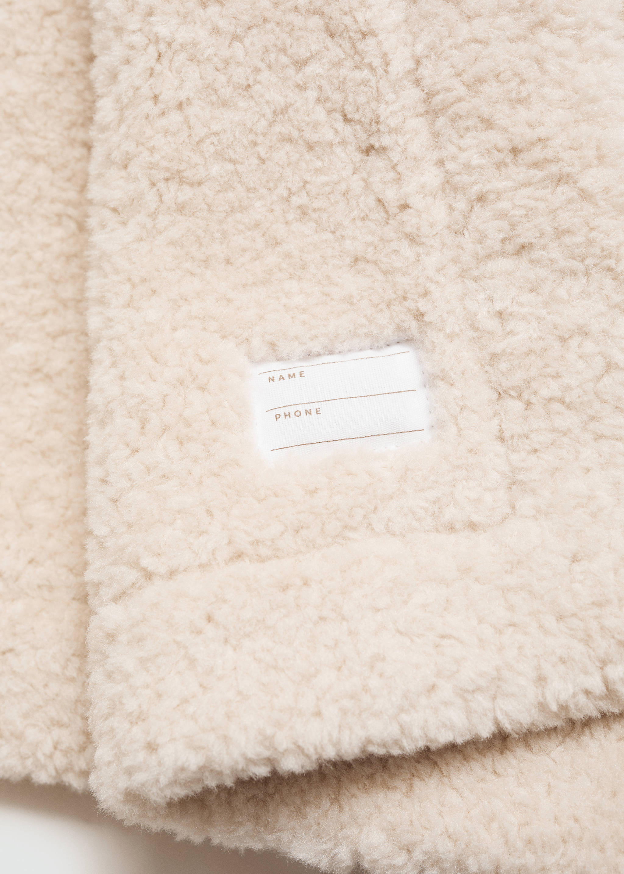 Doubleface-Mantel mit Pelzeffekt - Detail des Artikels 0