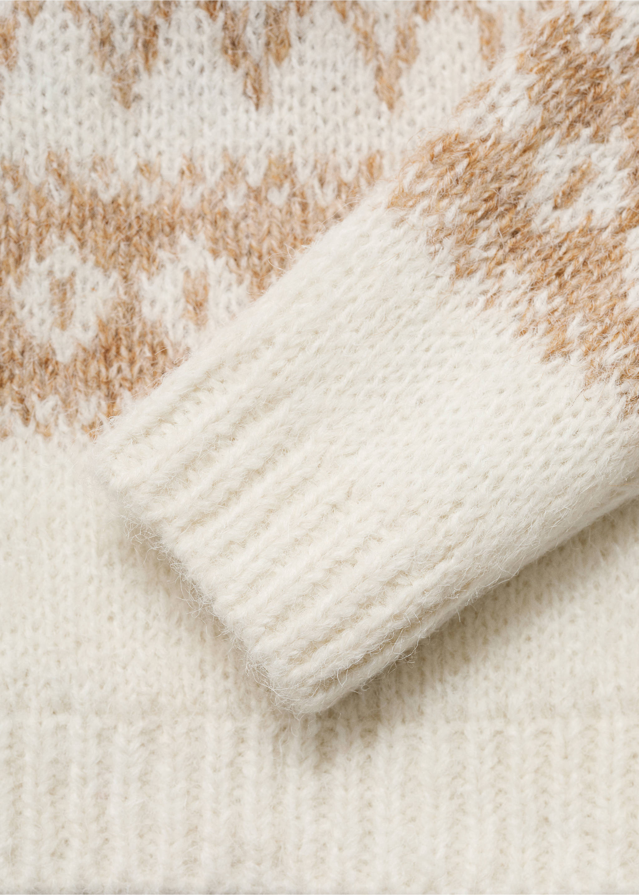 Jacquard sweater - Details of the article 8, Off White. Ref: 77026341-00.