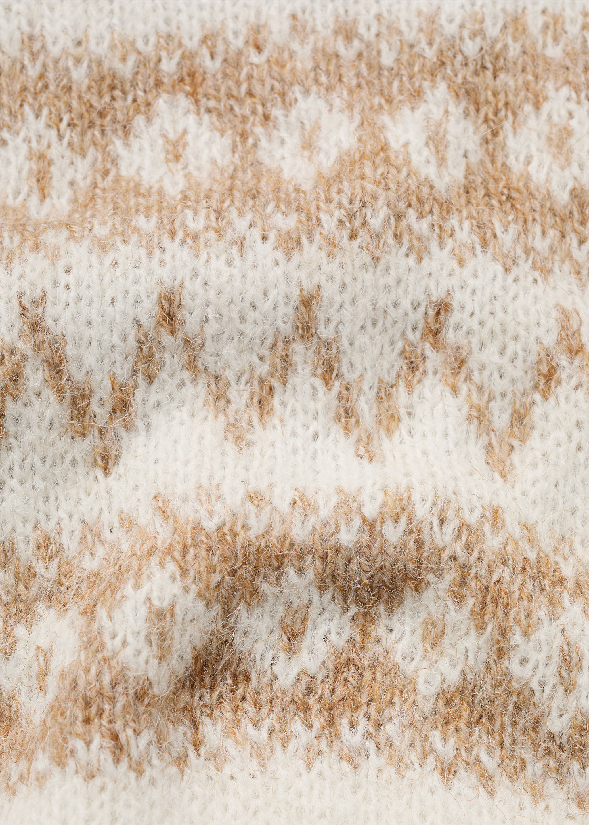 Jacquard sweater - Details of the article 0, Off White. Ref: 77026341-00.