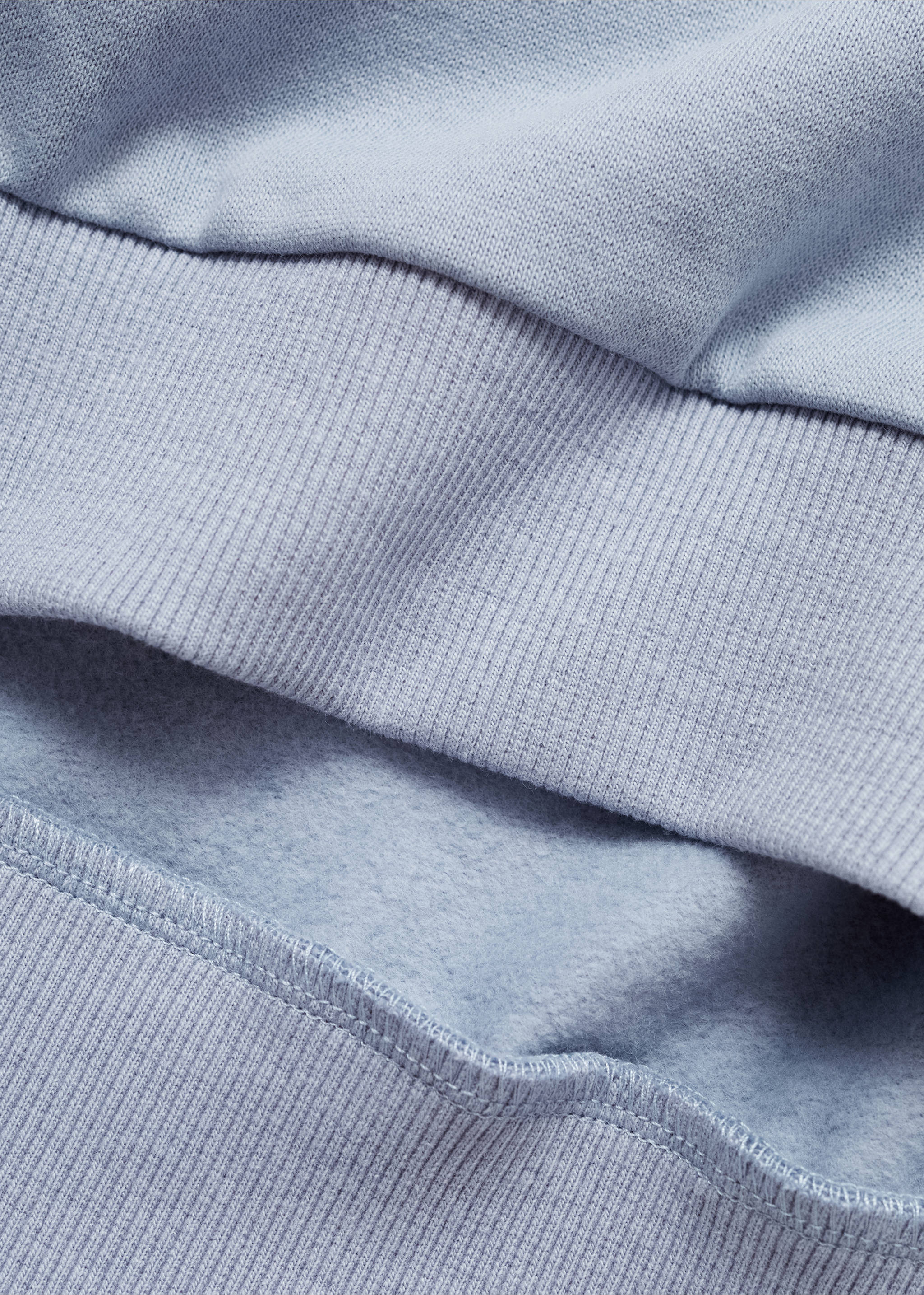 Printed cotton sweatshirt - Details of the article 0, Sky Blue. Ref: 77026348-00.
