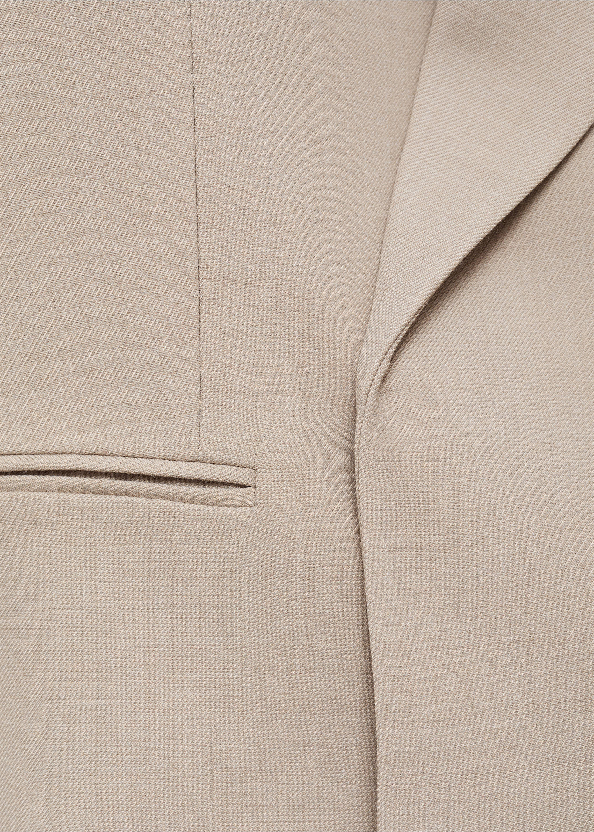 Double-breasted suit blazer - Details of the article 0, Light/Pastel Grey. Ref: 77026357-00.