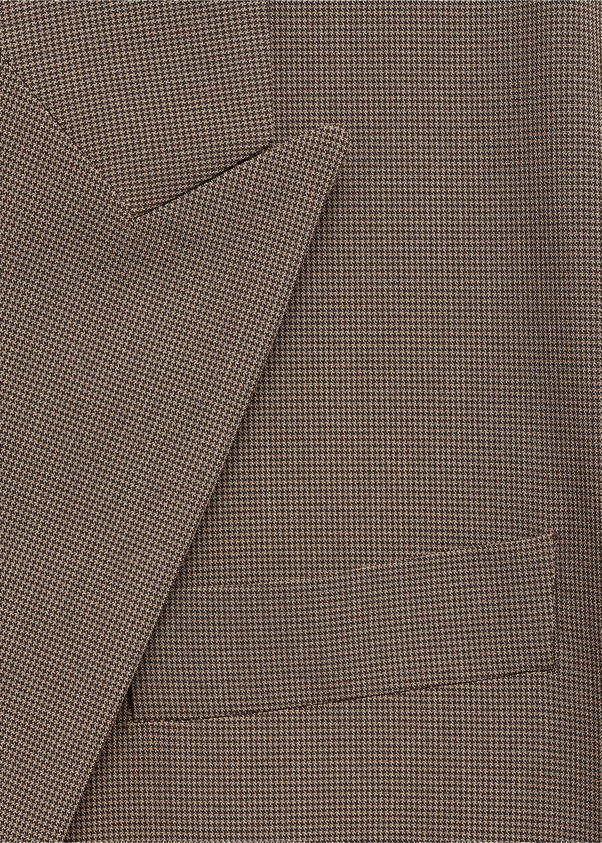 Micro-houndstooth suit jacket - Details of the article 0, Brown. Ref: 77026726-00.