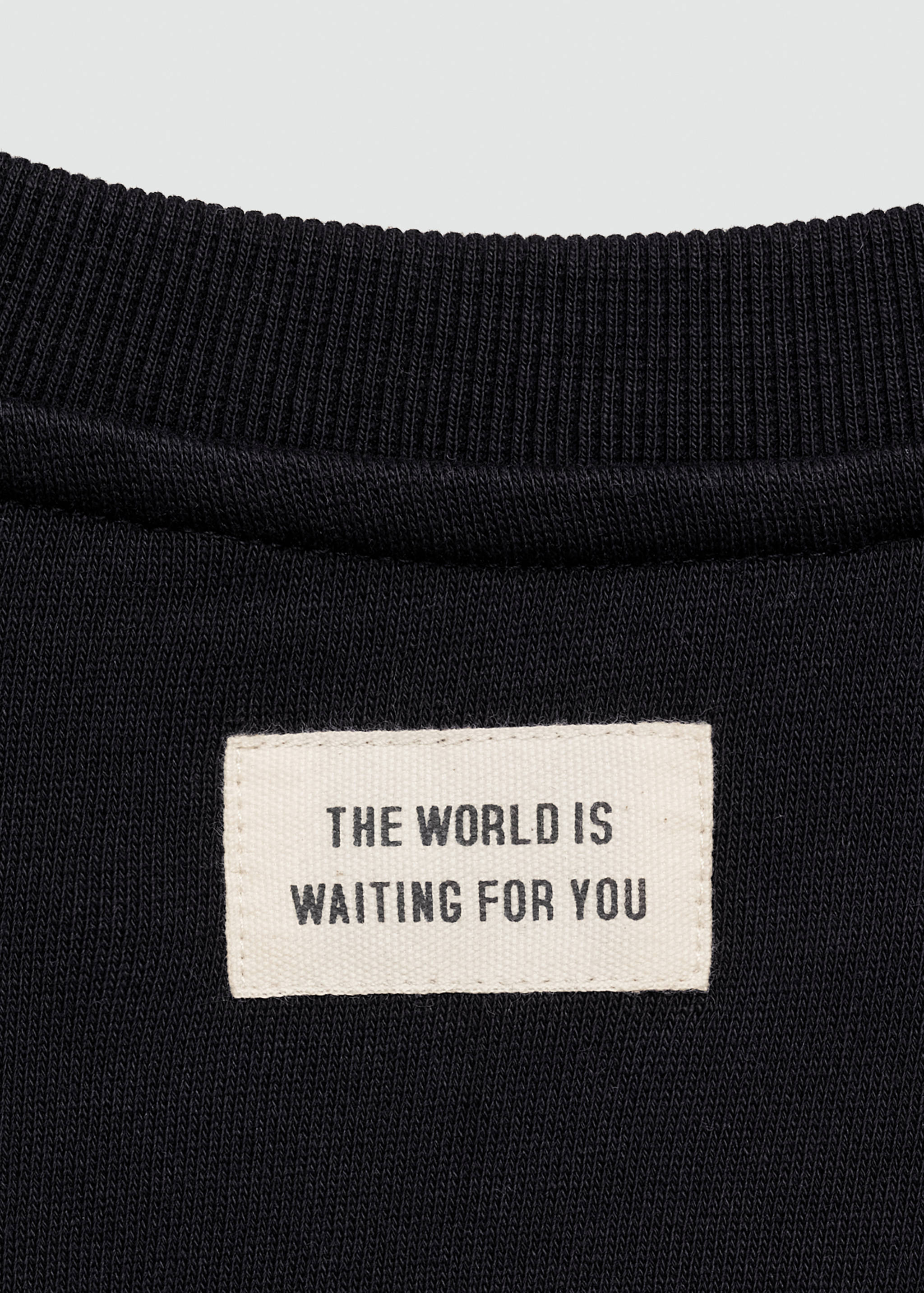 Texture detail print sweatshirt - Details of the article 0