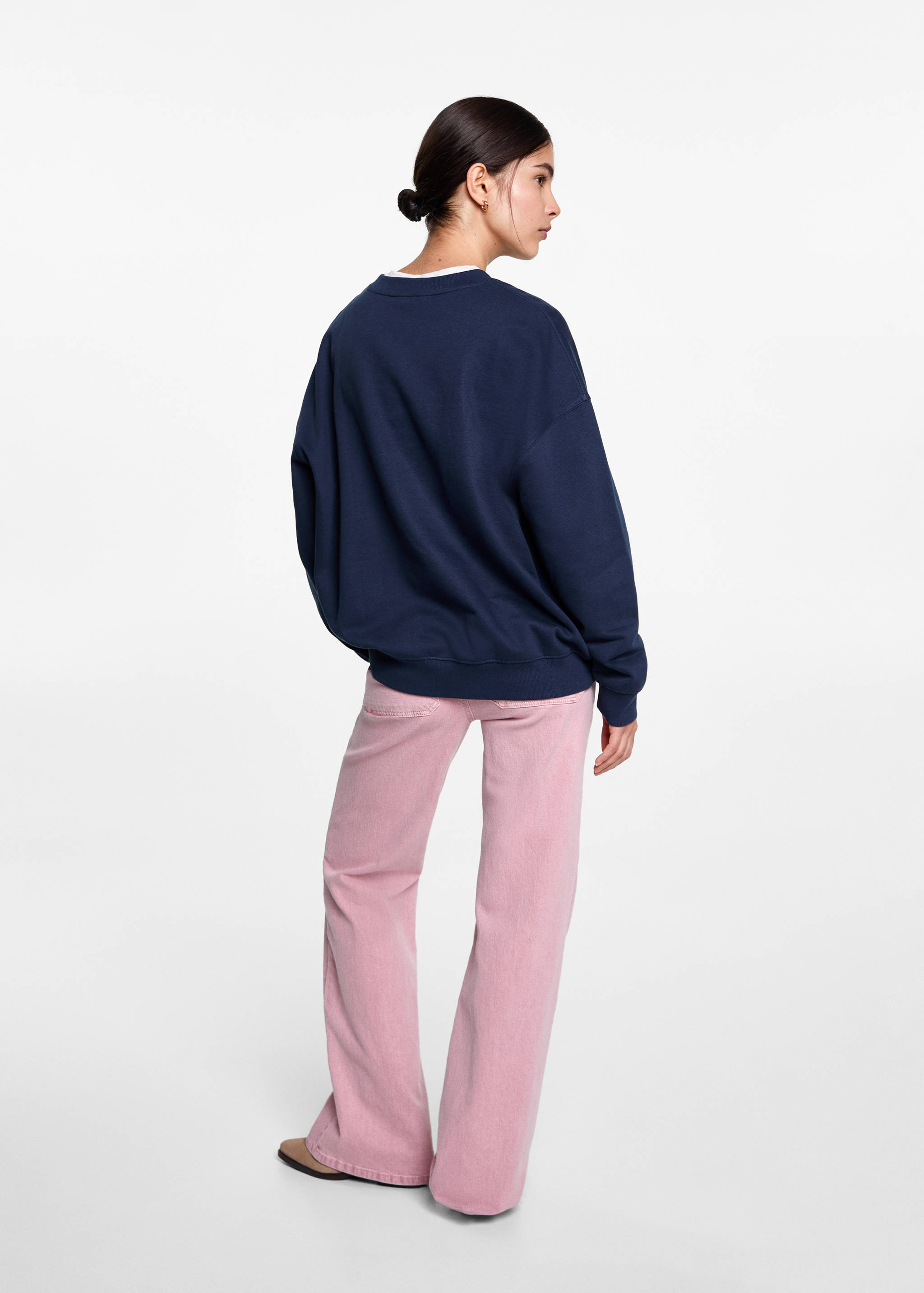 Sweat-shirt coton imprimé - Verso de l’article