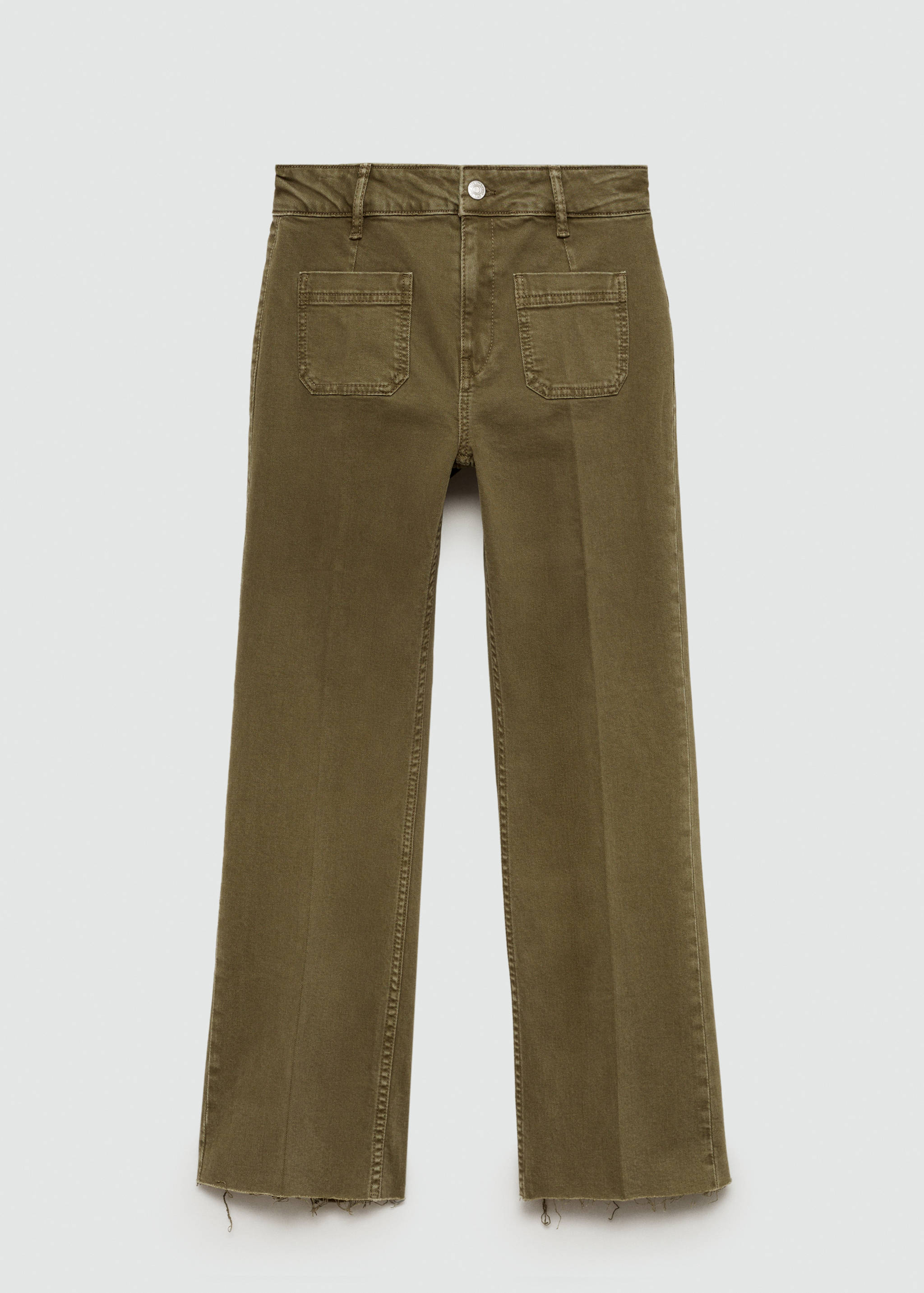 Jean flare crop poches - Article sans modèle